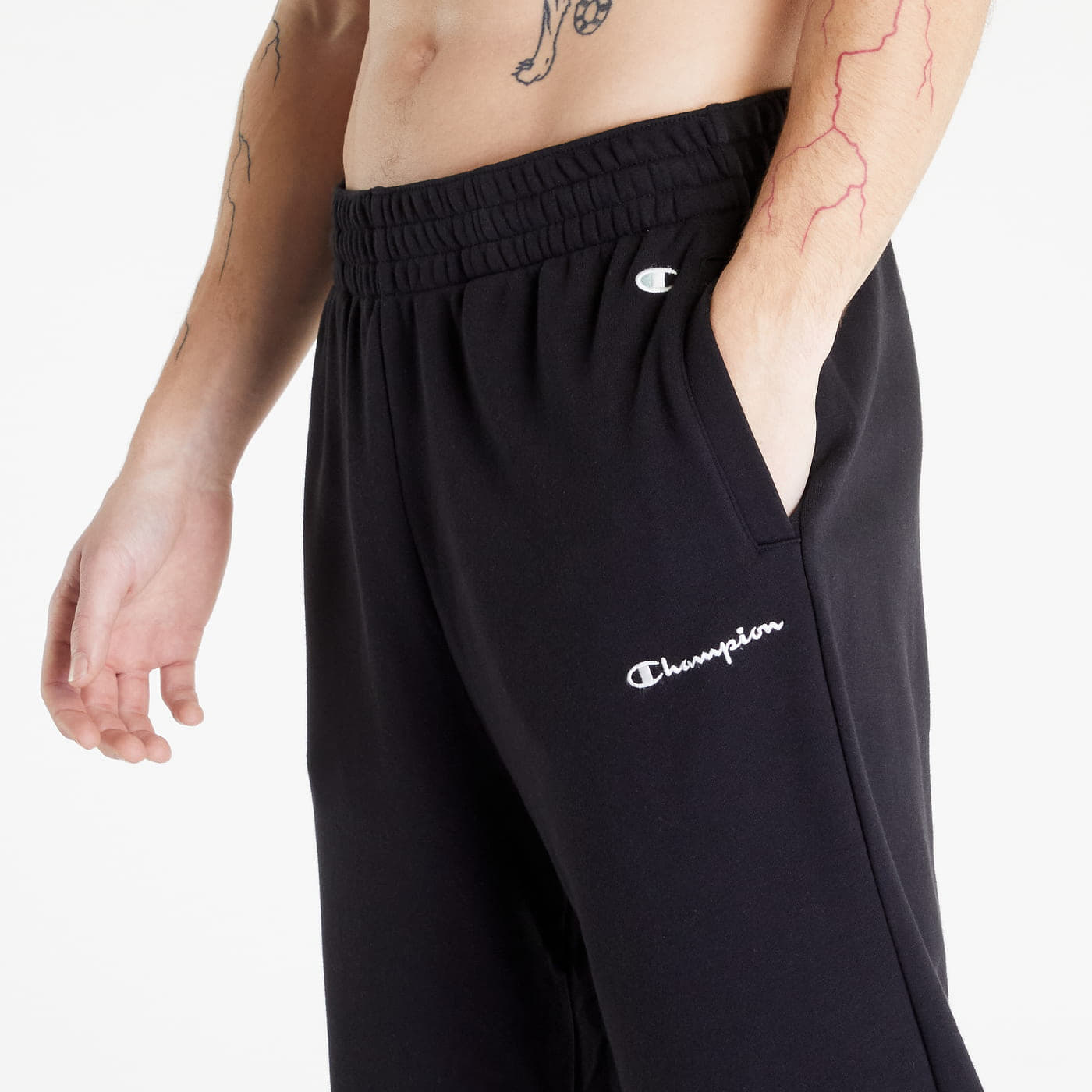 Jogger Pants Champion Elastic Cuff Pants Black Footshop