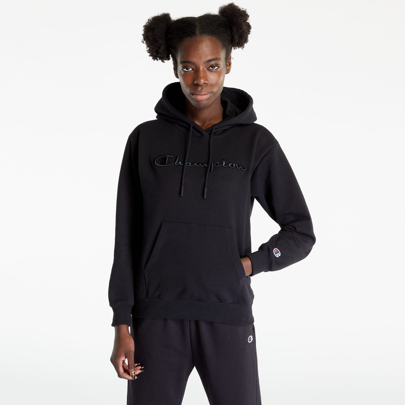 Black champion shop hoodie for girls