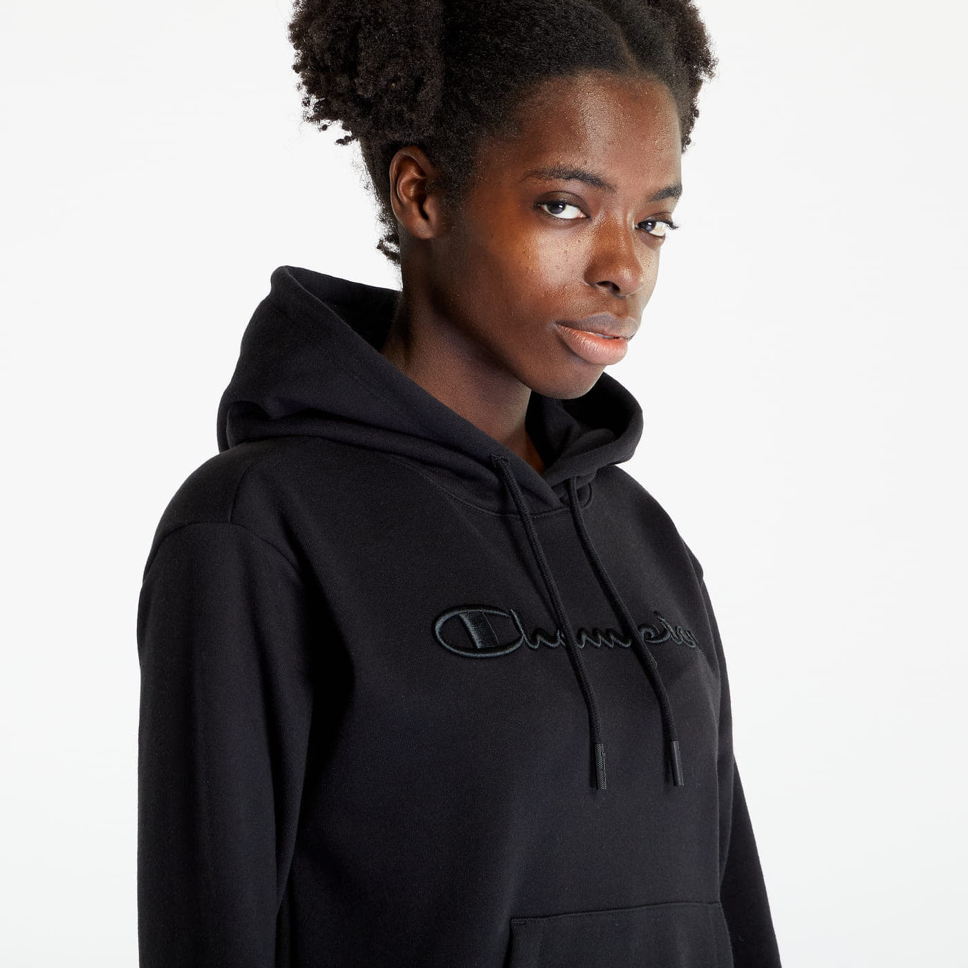 Black champion shop fleece hoodie