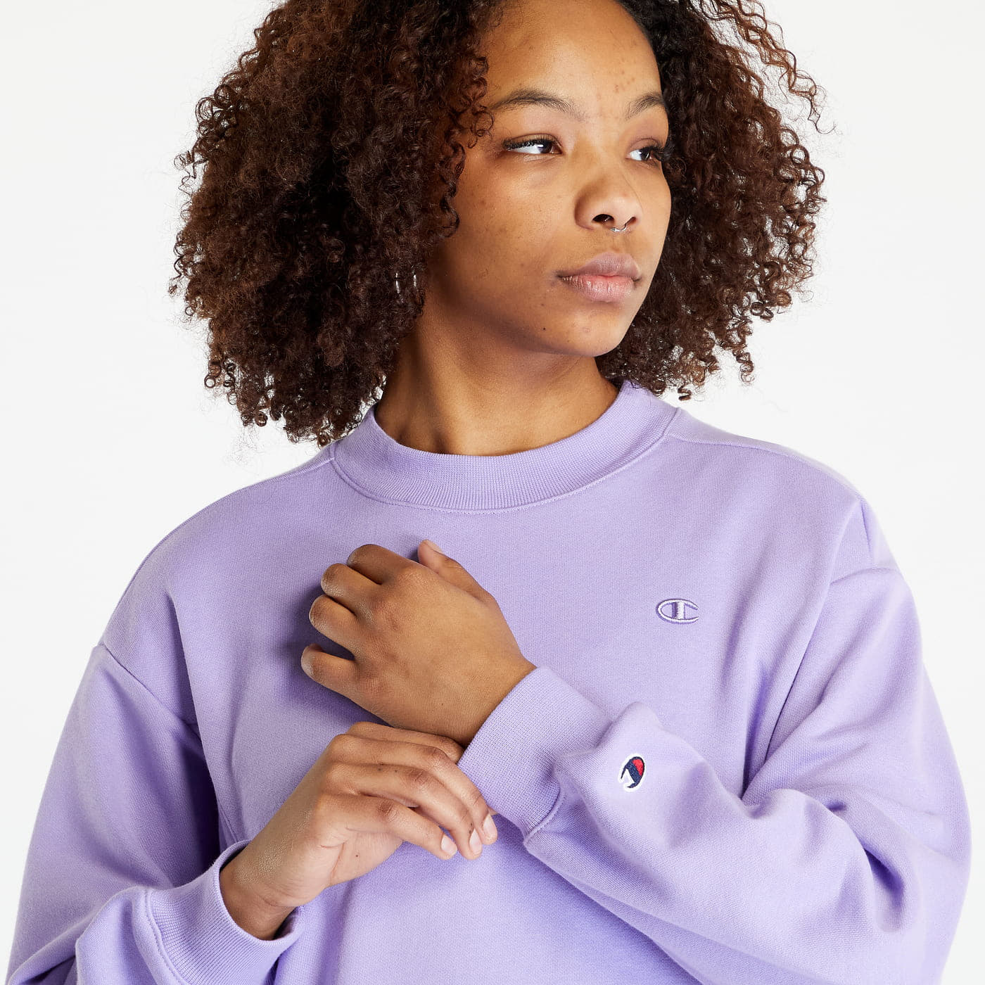 Lavender crewneck sweatshirt online