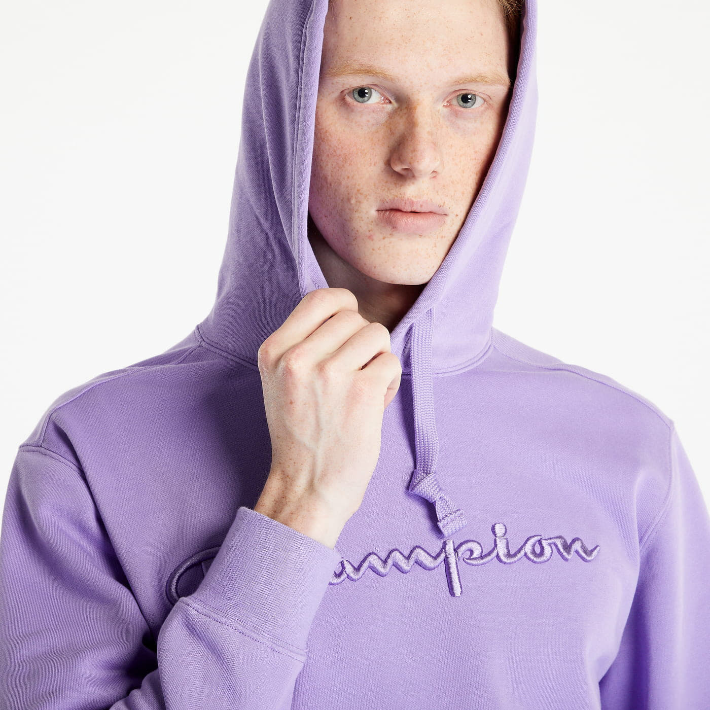 Purple champion hoodie sales