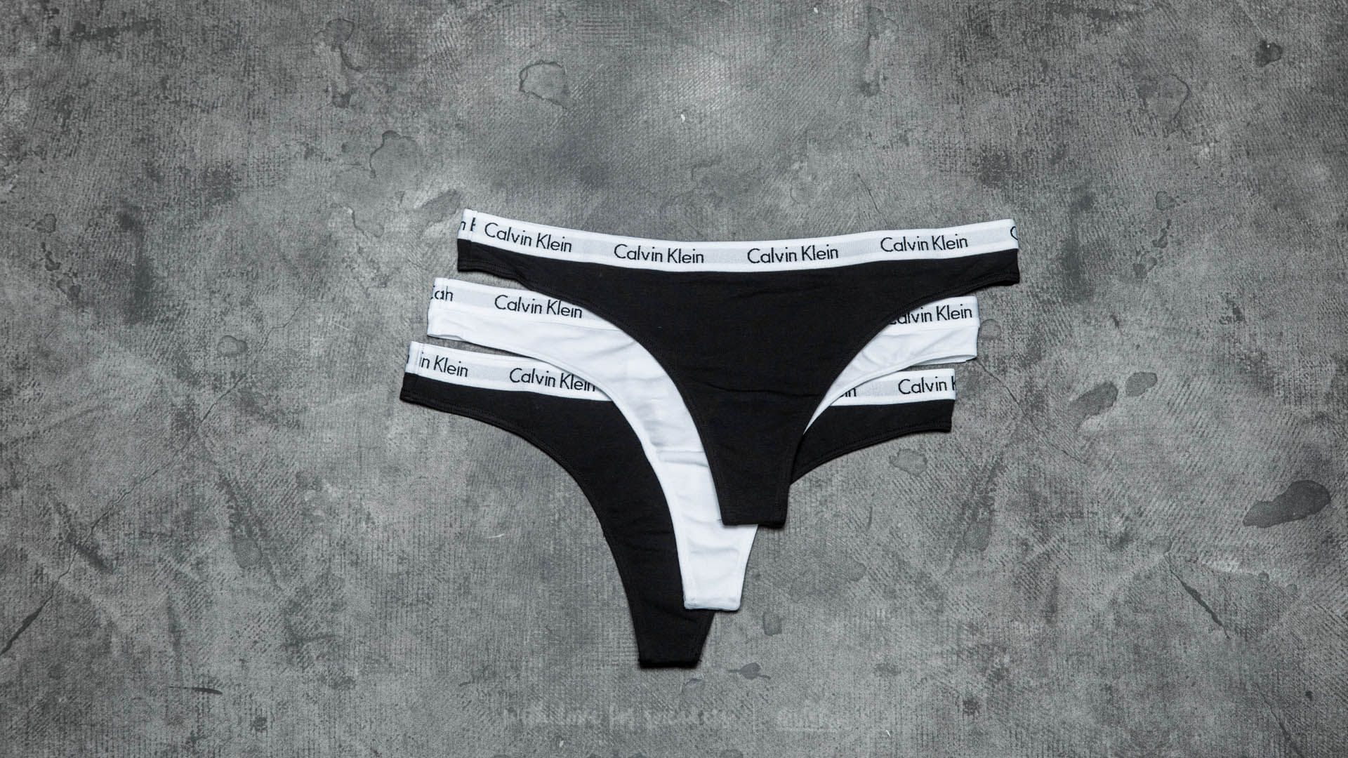 Slip Calvin Klein Thongs 3 Pack Black/ White