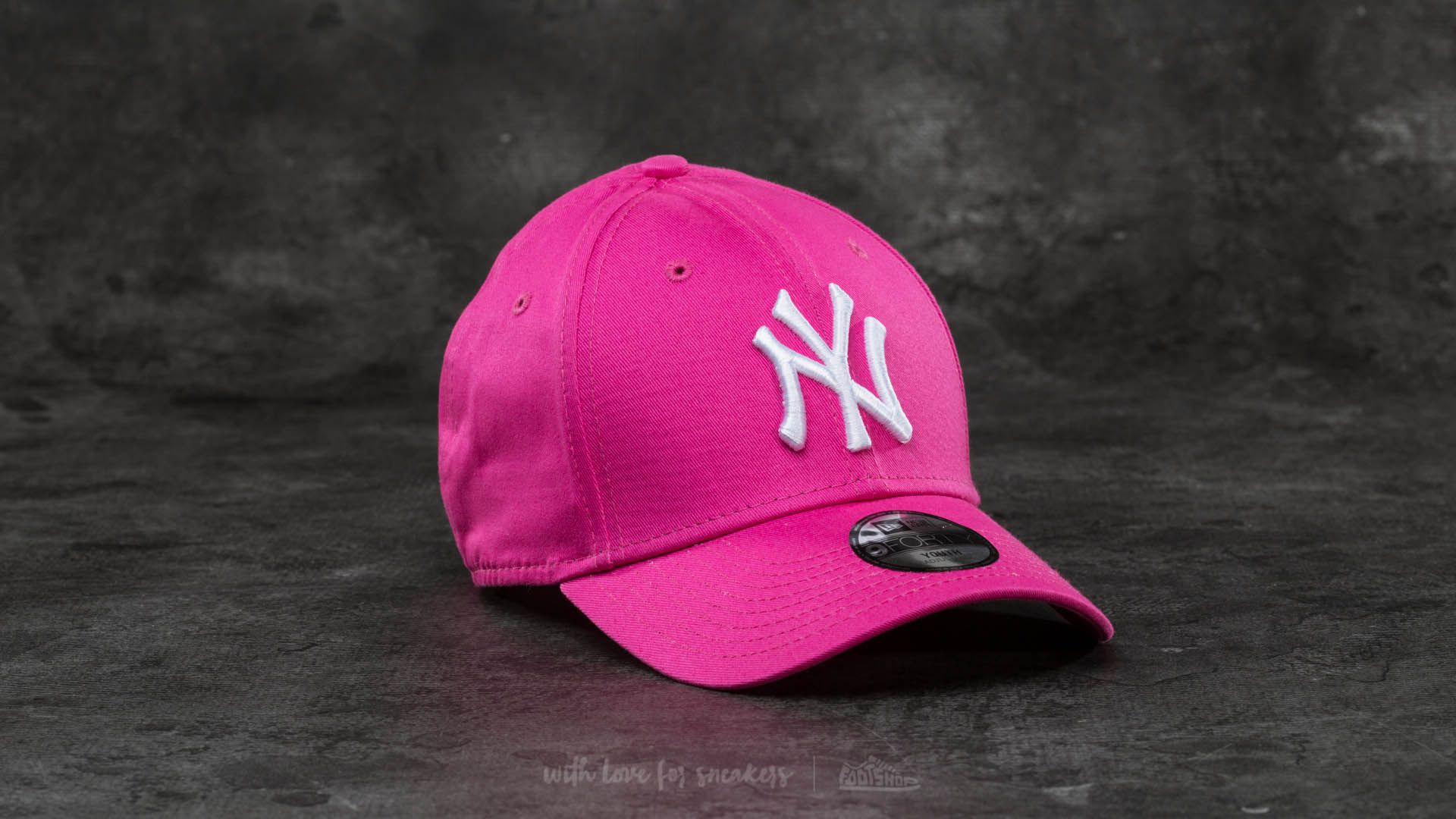 Caps New Era 9Forty YOUTH Adjustable MLB League New York Yankees Cap Pink/ White