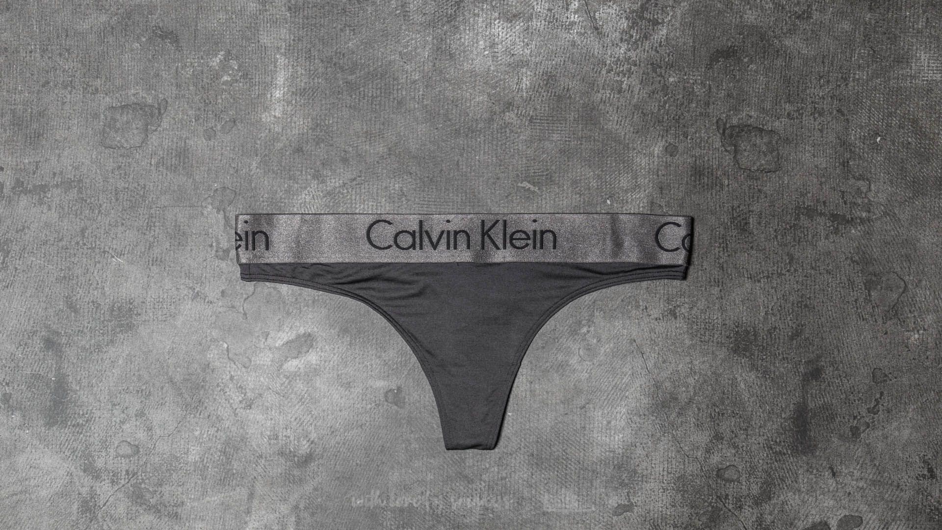 Nohavičky Calvin Klein Thong Black