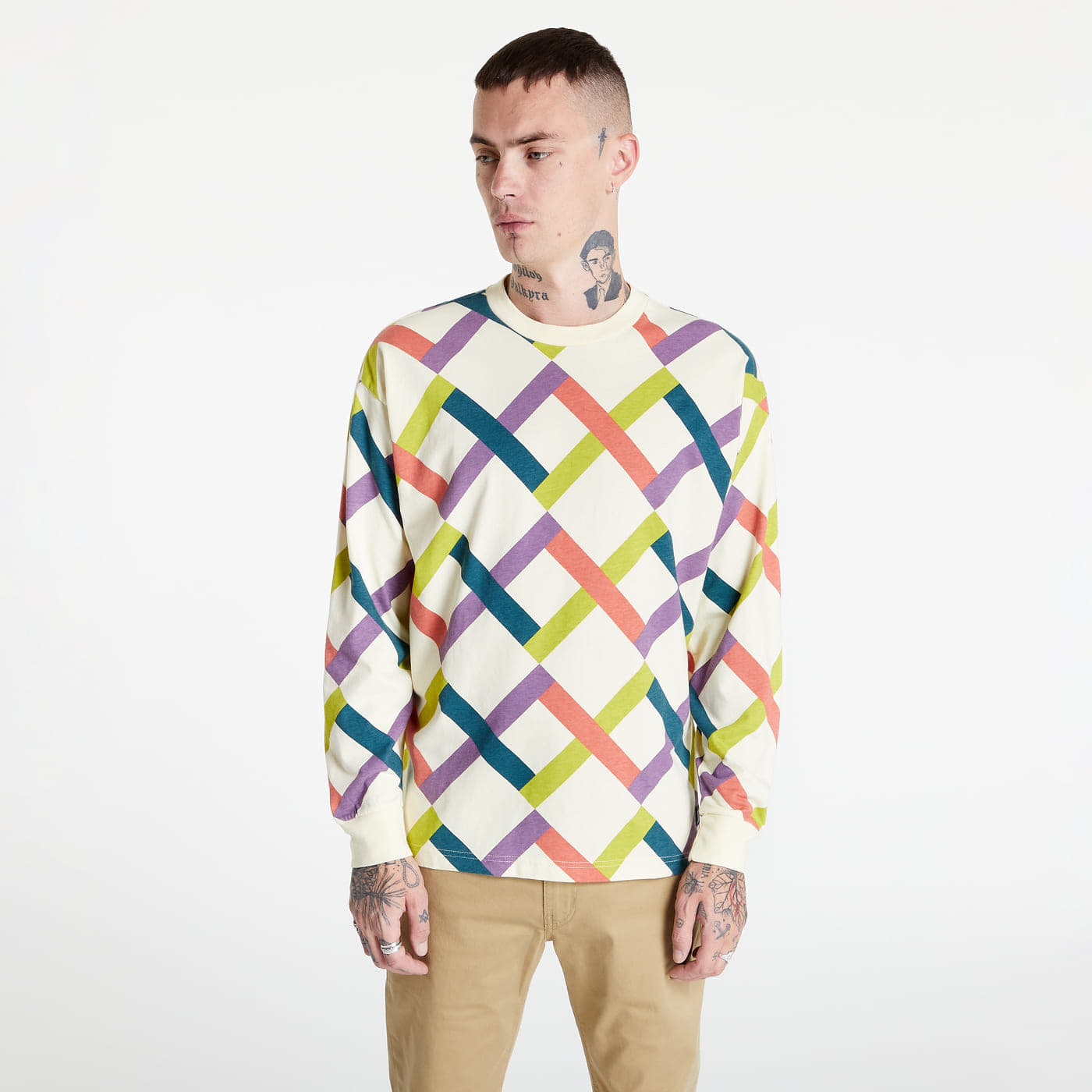 T-Shirts Levi's® Skate Graphic Boxy Long Sleeve T-Shirt Creamy