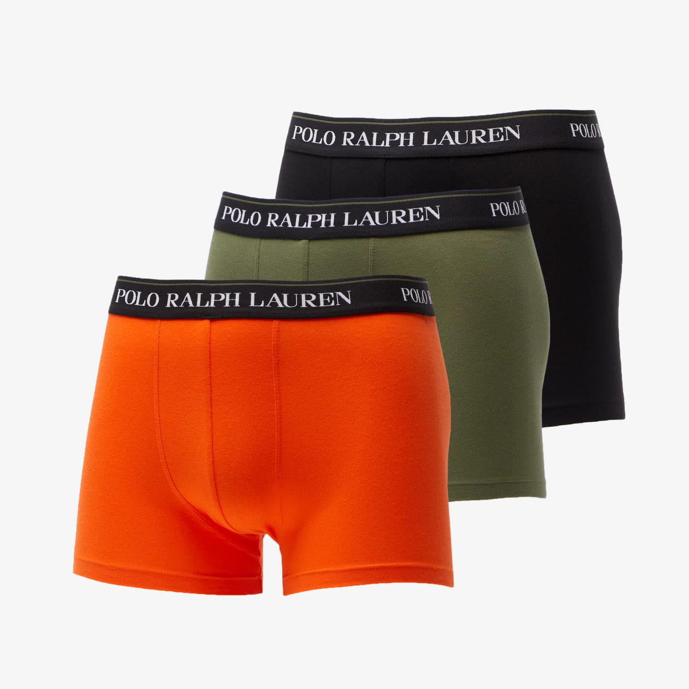 Boxer shorts Polo Ralph Lauren Stretch Cotton Boxer 3-Pack Green/ Black/ Orange
