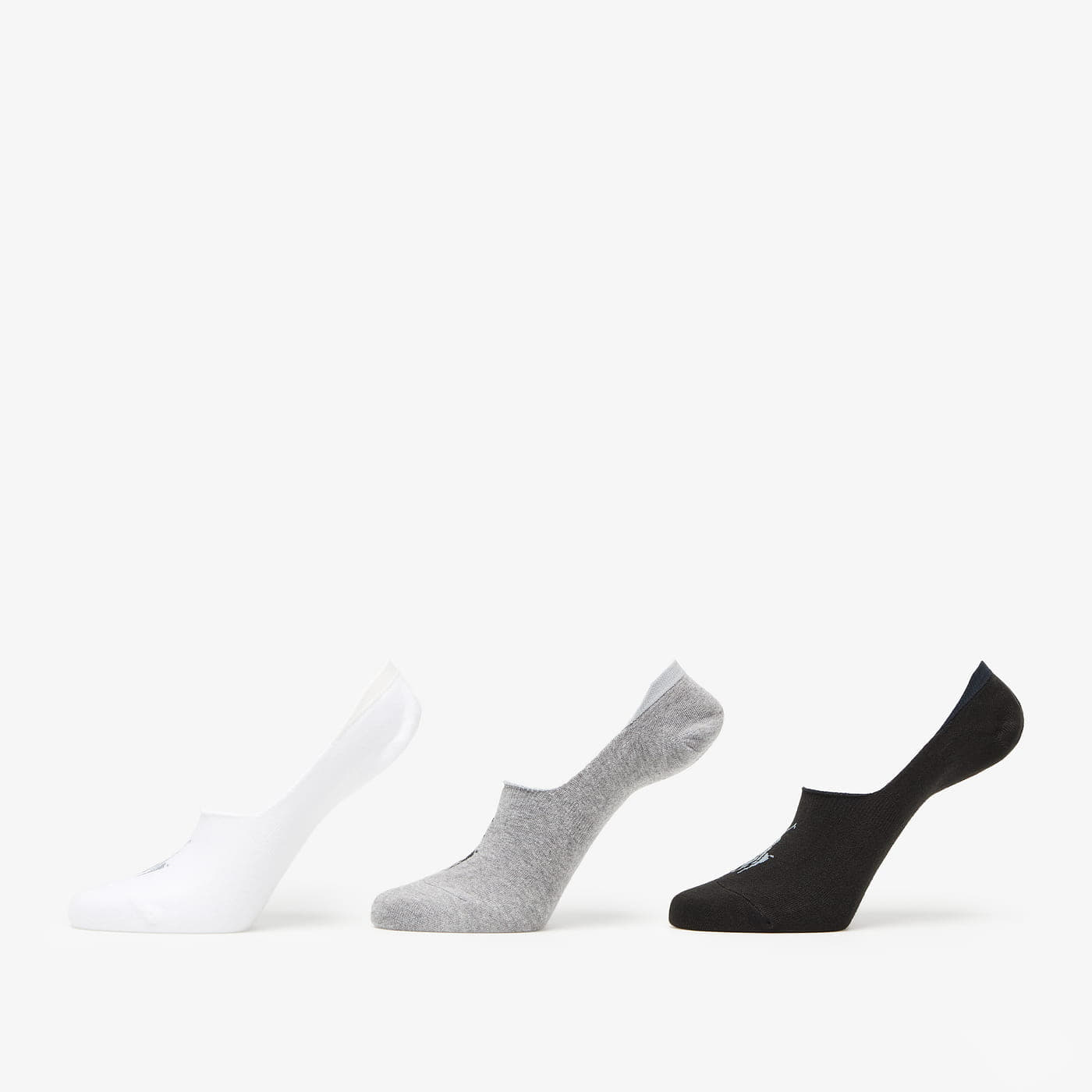 Ponožky Polo Ralph Lauren Invisible Socks 3-Pack Black/ Grey/ White