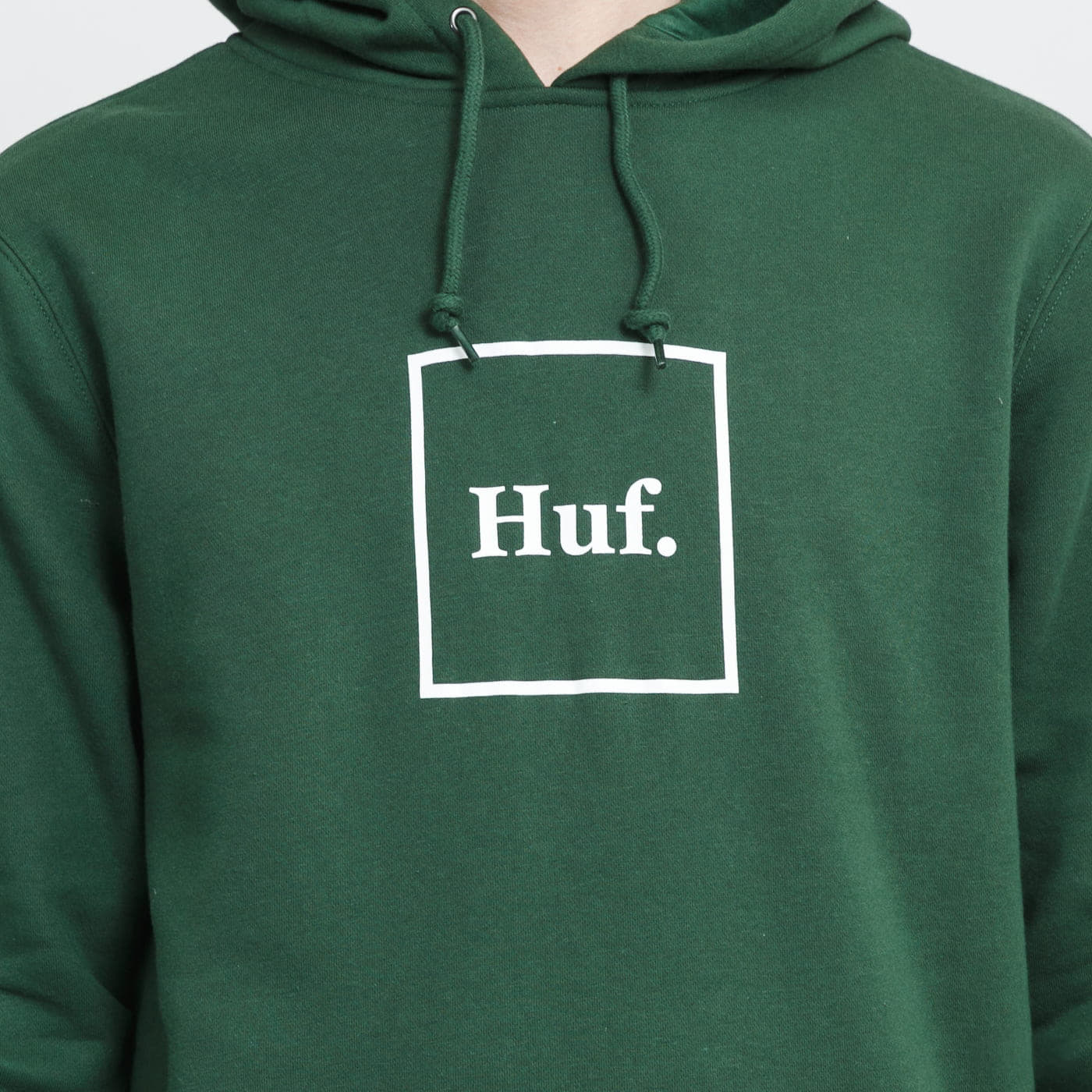 Hoodies and sweatshirts HUF Essentials Box Logo Hoodie Dark Green