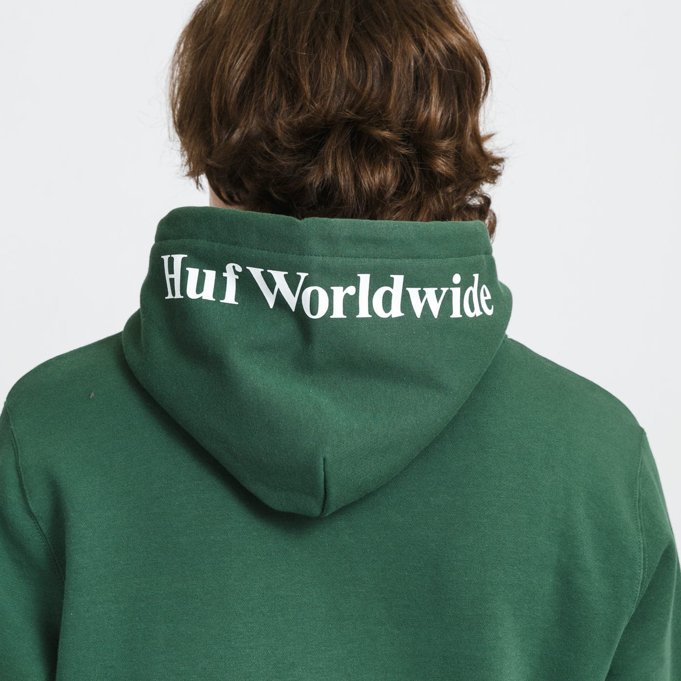 Hoodies and sweatshirts HUF Essentials Box Logo Hoodie Dark Green