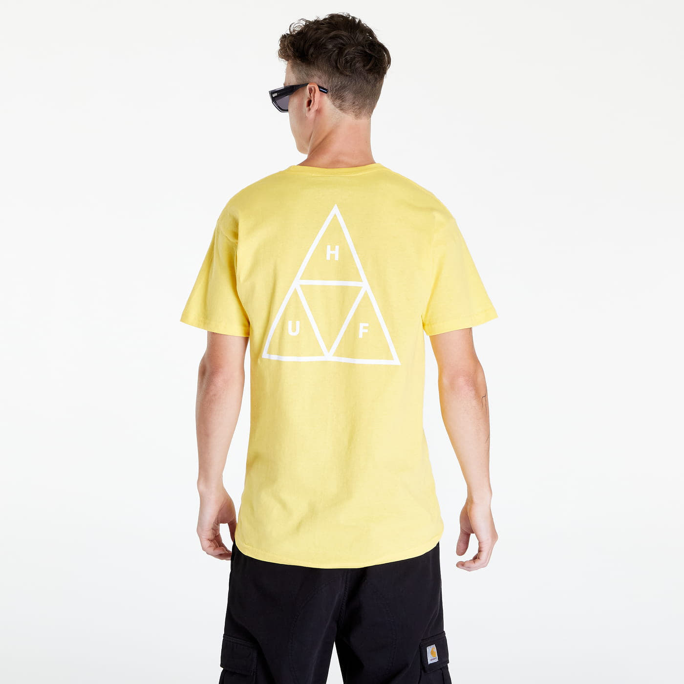 T-shirts HUF Essentials Triple Triangle T-Shirt Yellow