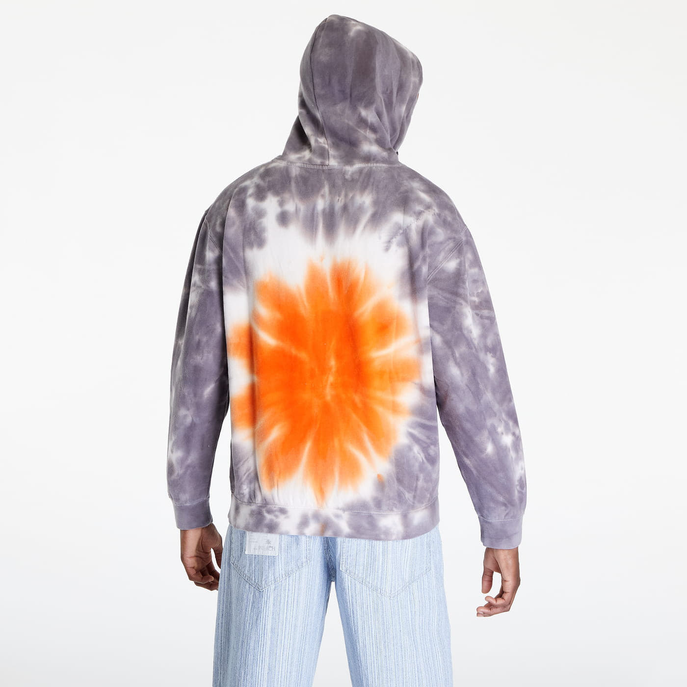Sweatjacken und Sweatshirts HUF High Dye Tiedye Hoodie Grey
