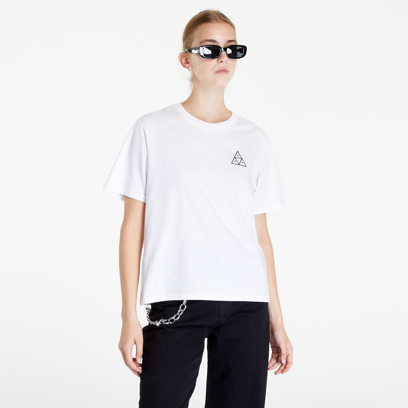 T-shirts HUF Embroidered Triple Triangle Relax T-Shirt White