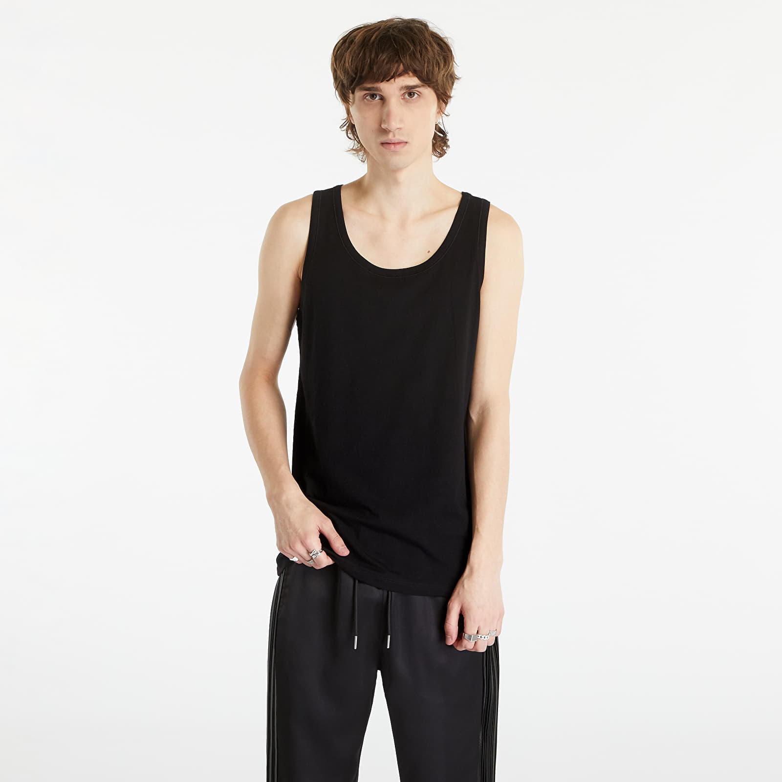Vests Hugo Boss Regular Fit Pure Cotton Classic Tanktop 3-Pack Black