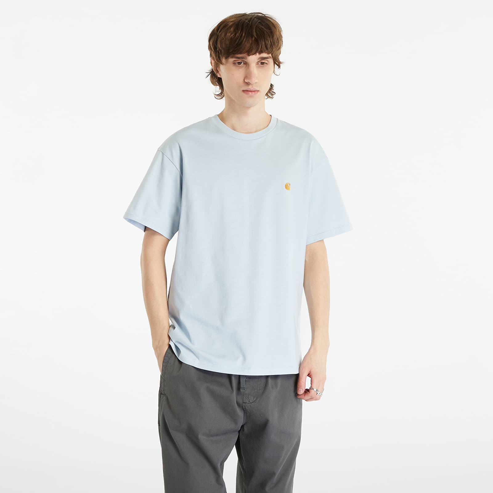 Tricou Carhartt WIP Chase Short Sleeve T-Shirt UNISEX Icarus/ Gold