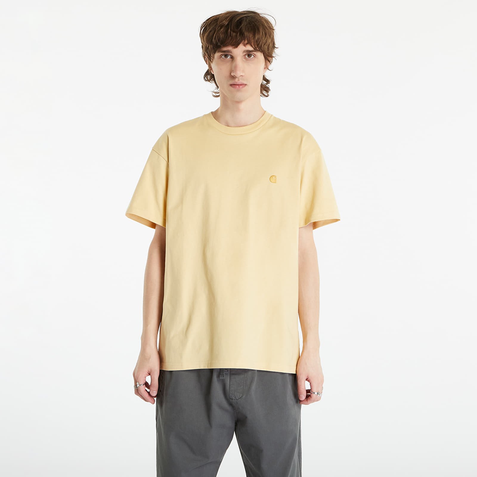 Tričká Carhartt WIP Chase Short Sleeve T-Shirt UNISEX Citron/ Gold