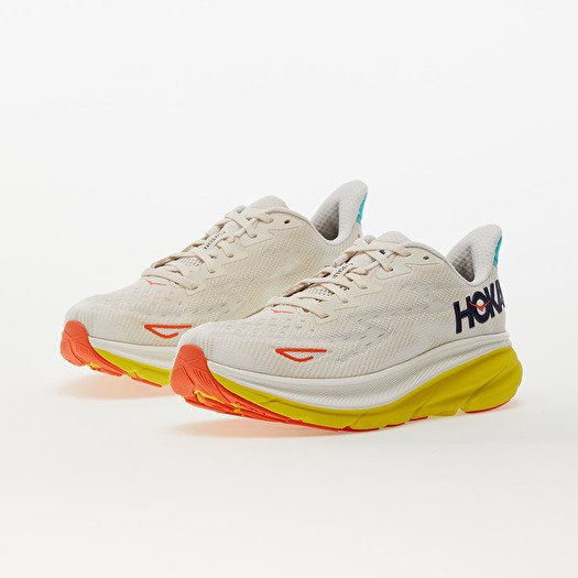 Hoka Clifton 9 Running Shoes - Mens, Eggnog/Passion Fruit, — Mens