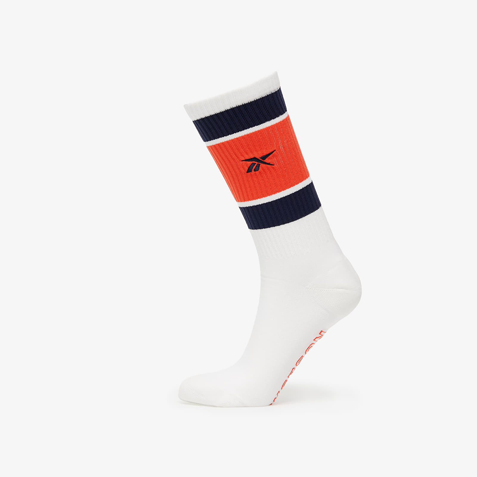 Čarape Reebok Cl Basketball Sock White/ Vector Navy/ Dynred