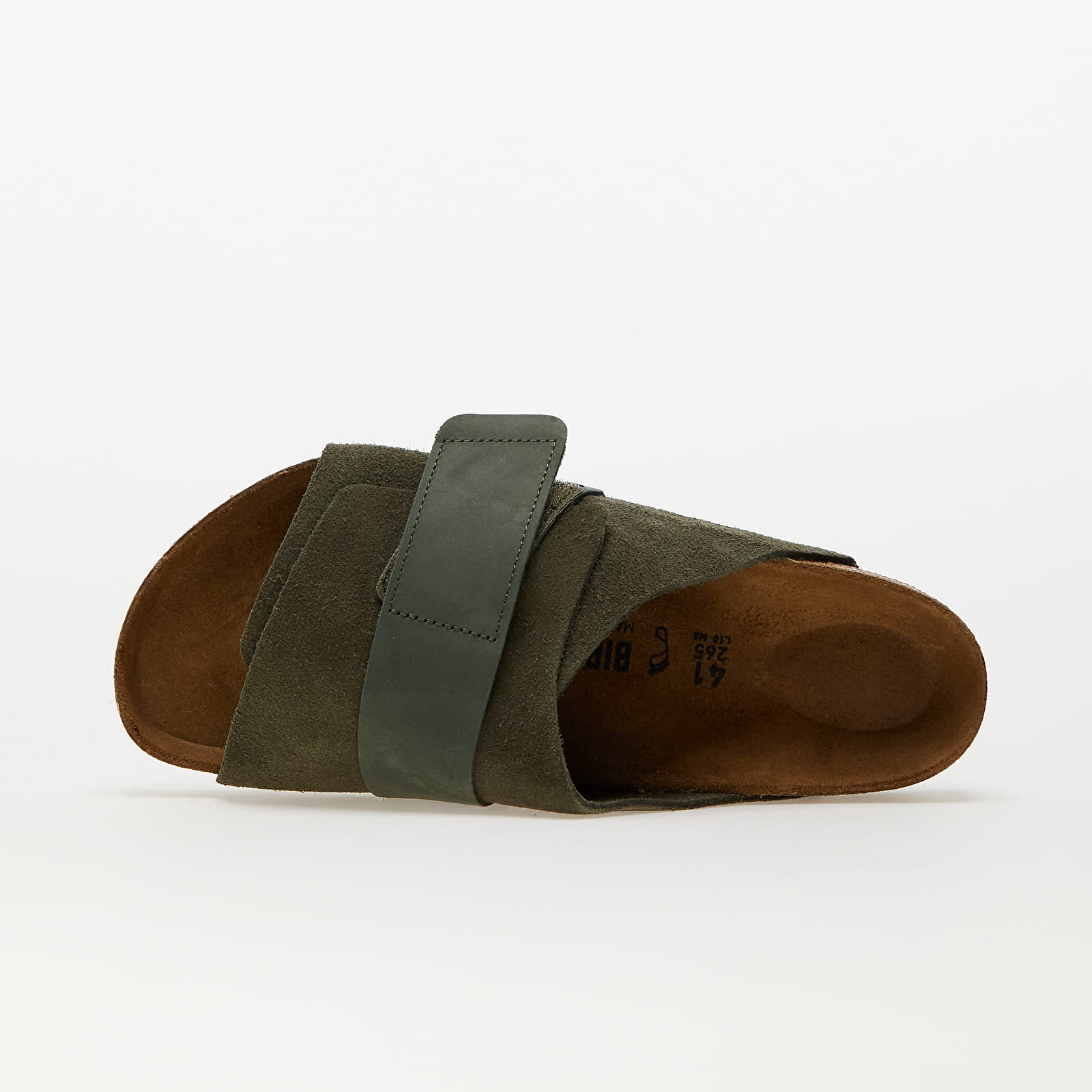 Herren Sneaker und Schuhe Birkenstock Kyoto Velvet Leather Nubuck Thyme