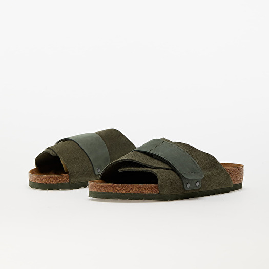 Birkenstock Kyoto Velvet Leather Nubuck Thyme | Footshop