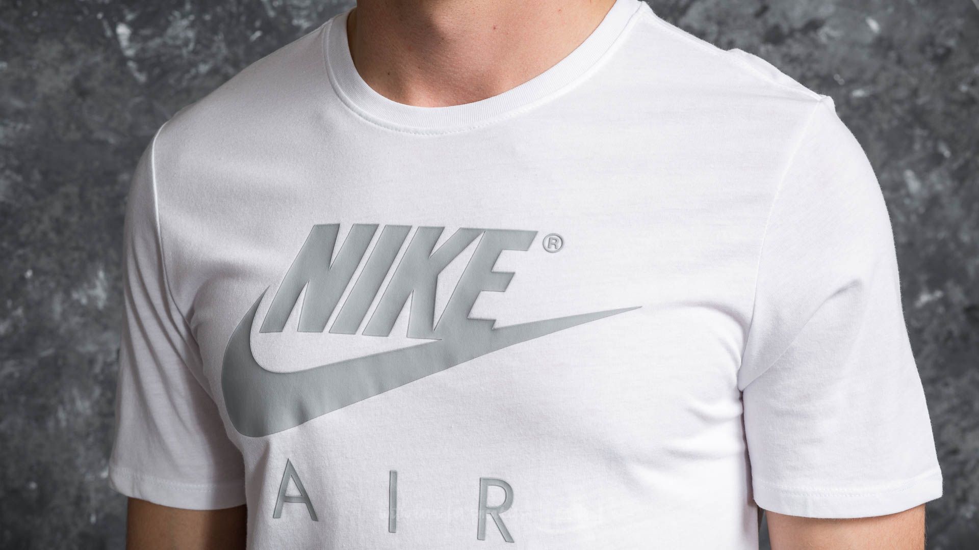 T-skjorter Nike Sportswear TB Air Logo Tee White/ Grey