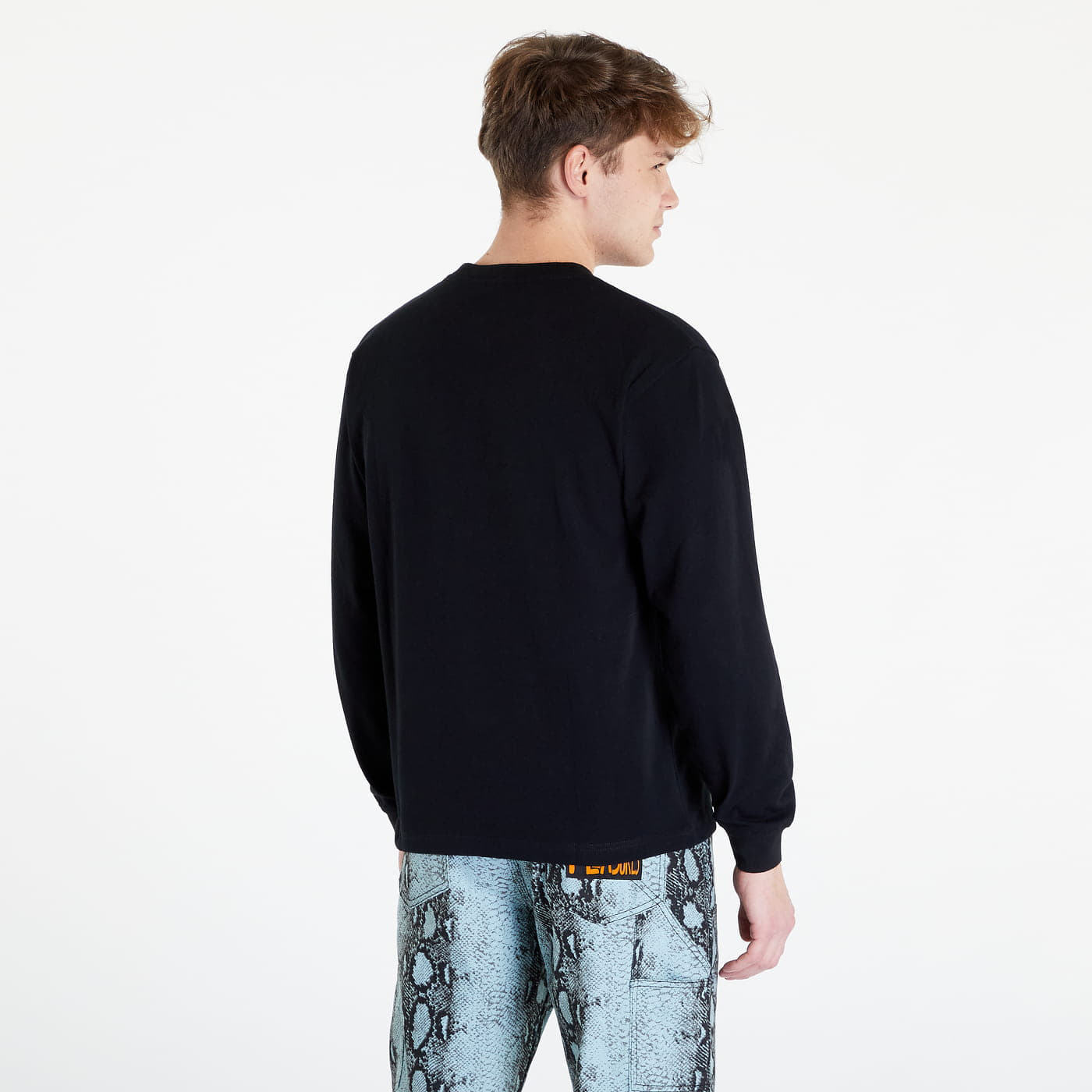 T-shirts PLEASURES Shatter Long Sleeve Shirt Black