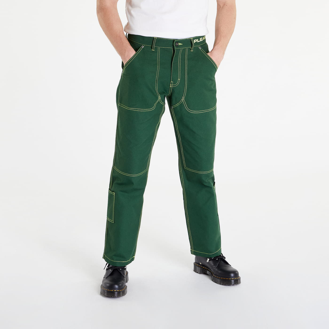 Pants and jeans PLEASURES Ultra Utility Pants Green