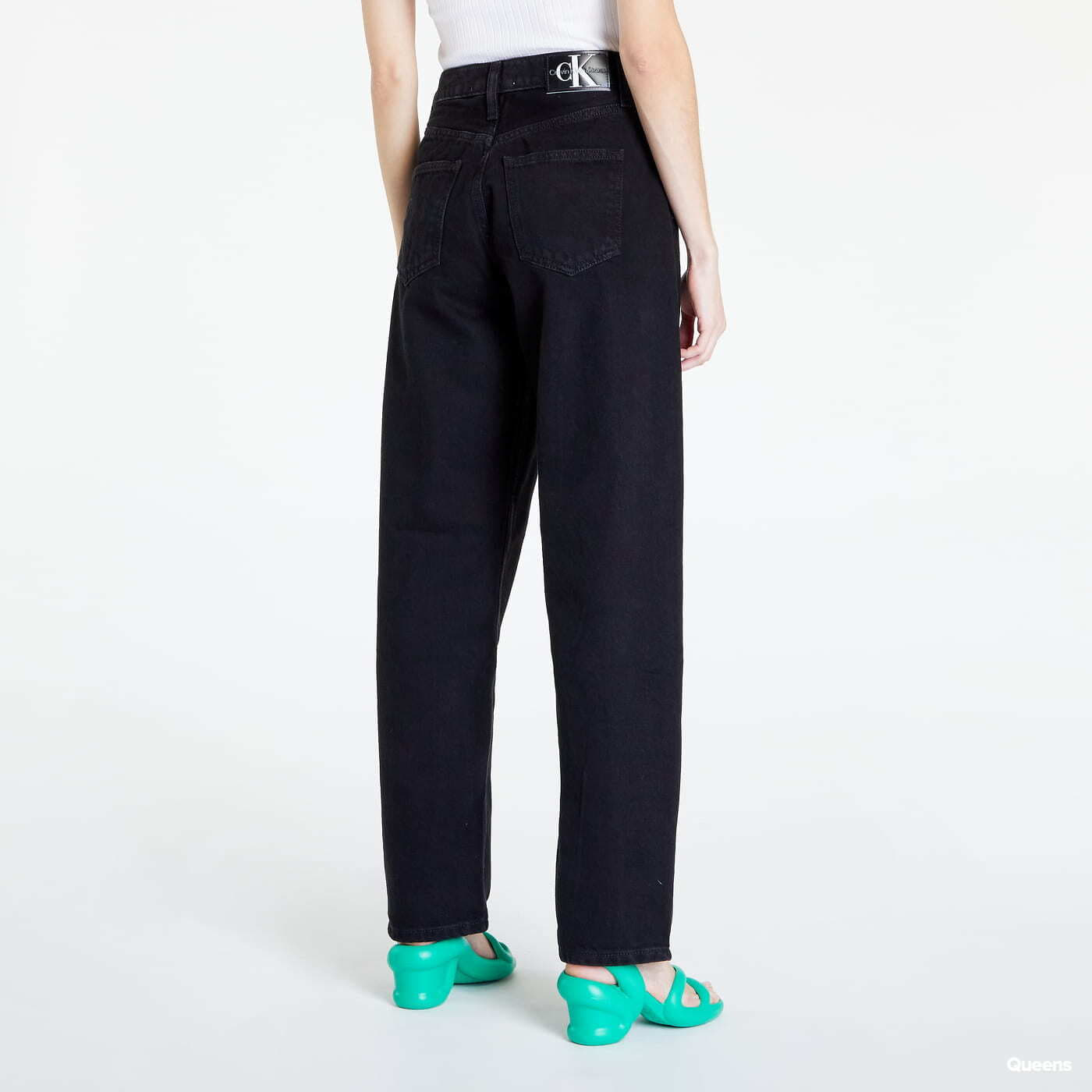 Džíny Calvin Klein 90's Straight Jeans Black