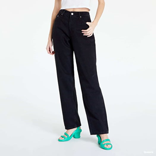 Džínsy Calvin Klein 90's Straight Jeans Black