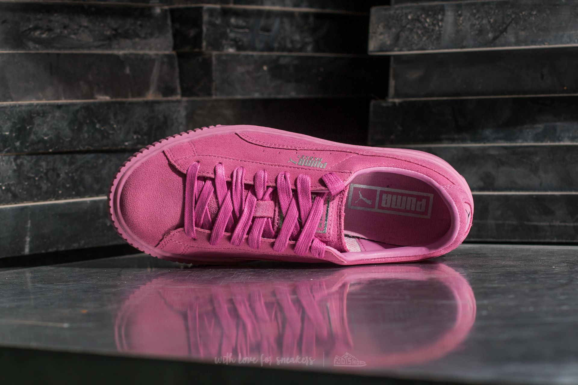 Damen Sneaker und Schuhe Puma Basket Platform Reset Wmn´s Prism Pink-Prism Pink