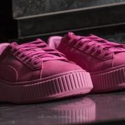 Puma basket platform uomo rosa top