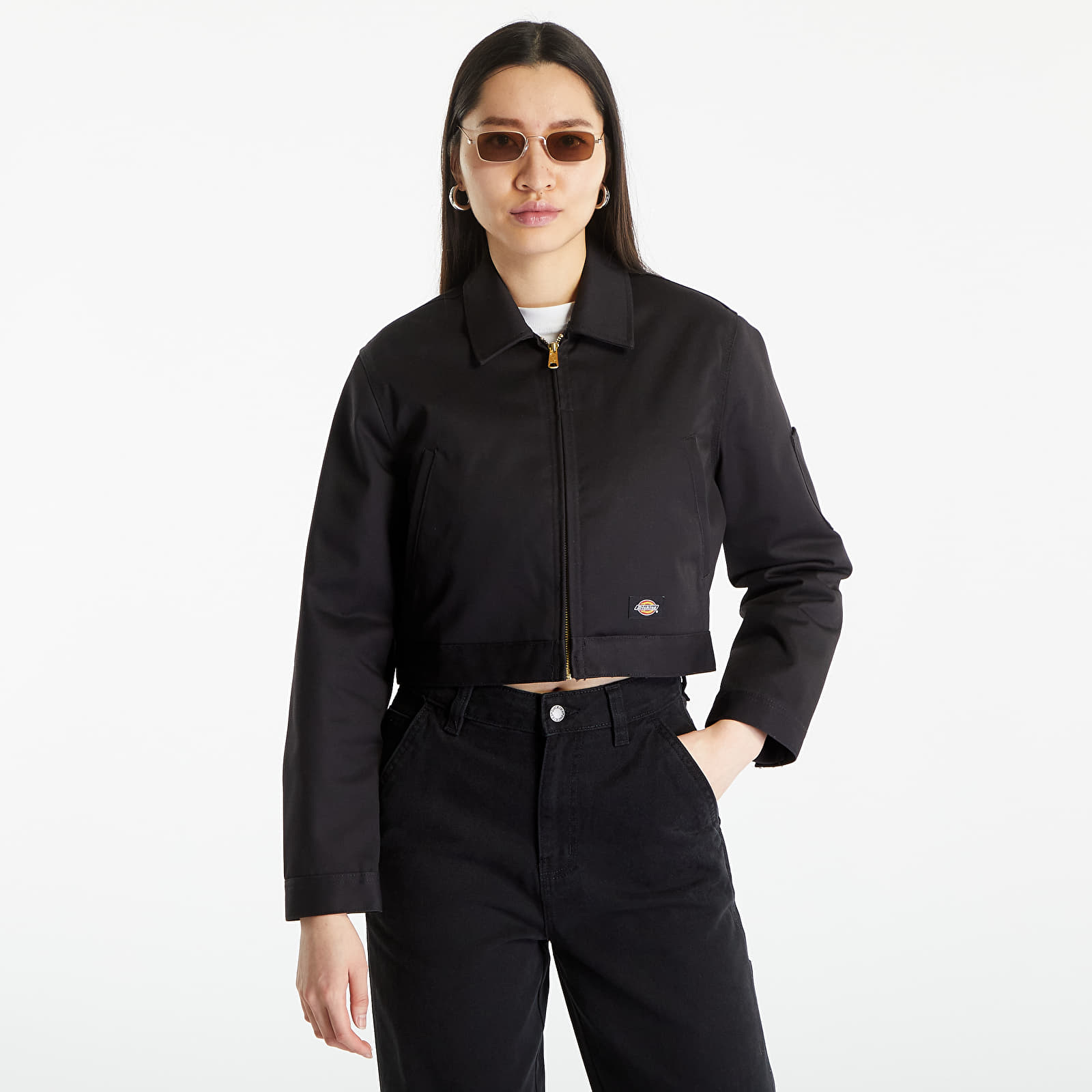 Giacche Dickies Lined Eisenhower Cropped Jacket Black