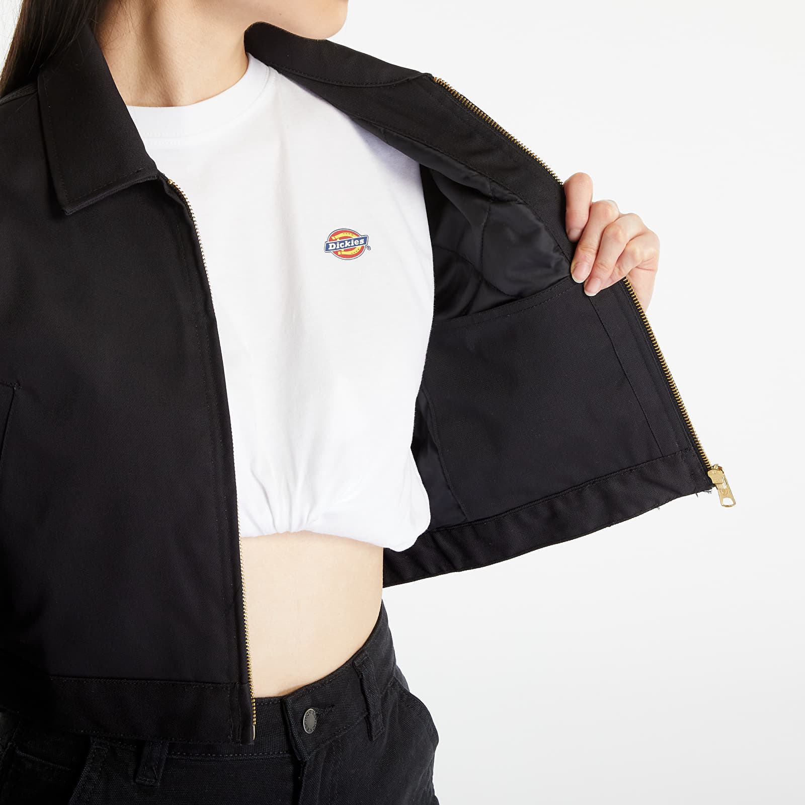 Jackets Dickies Lined Eisenhower Cropped Jacket Black