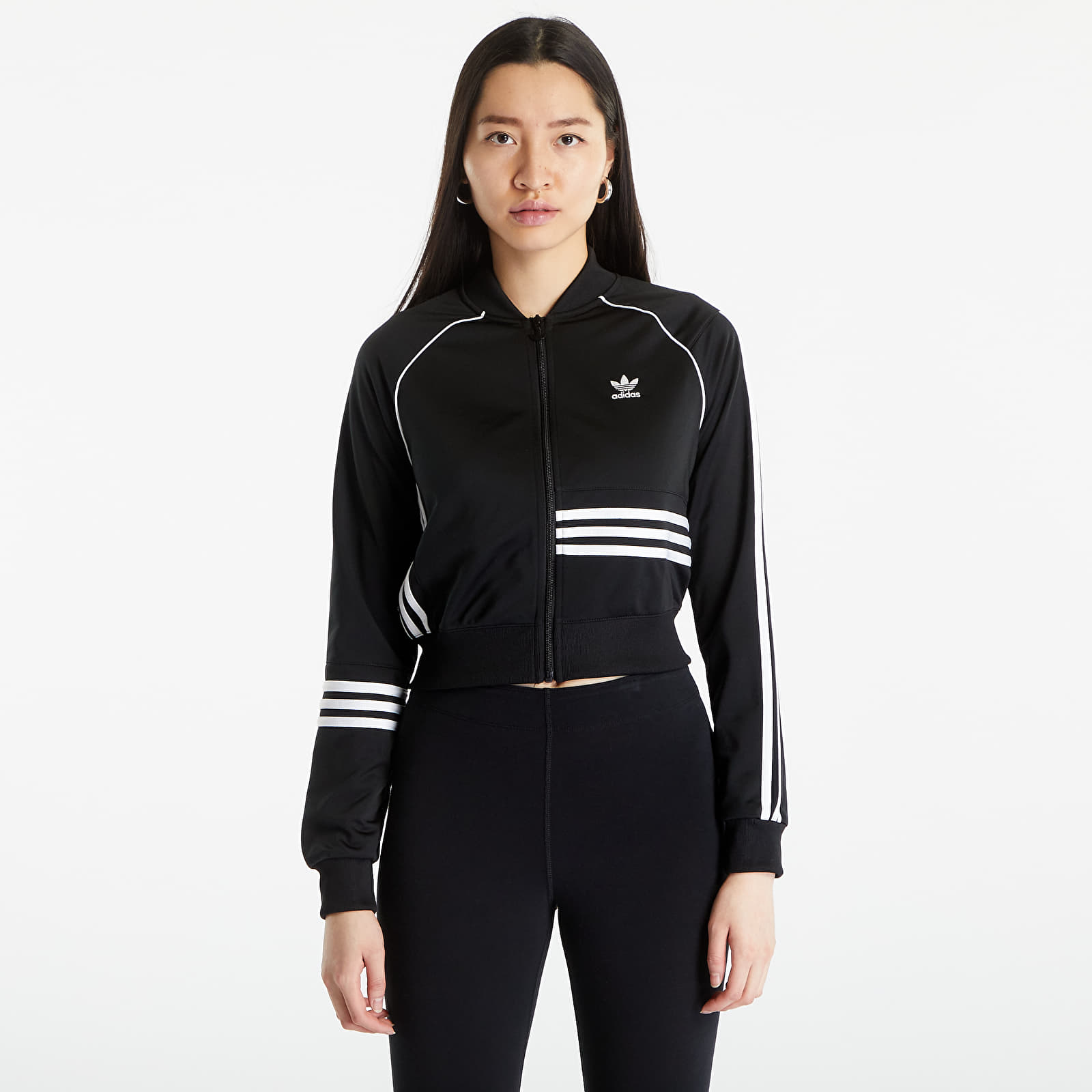 Sweatshirts adidas Originals Short Sustainable Track Top Black