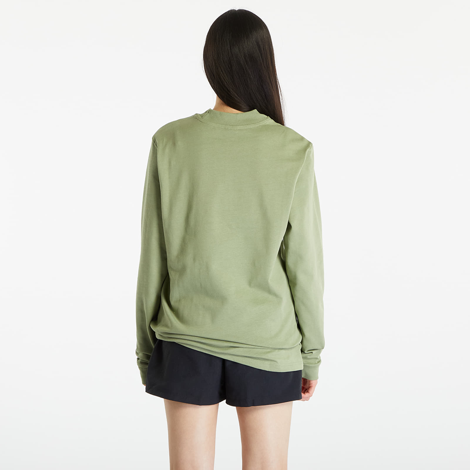 T-shirts Nike Sportswear Long Sleeve Mock-Neck Shirt Oil Green/ White