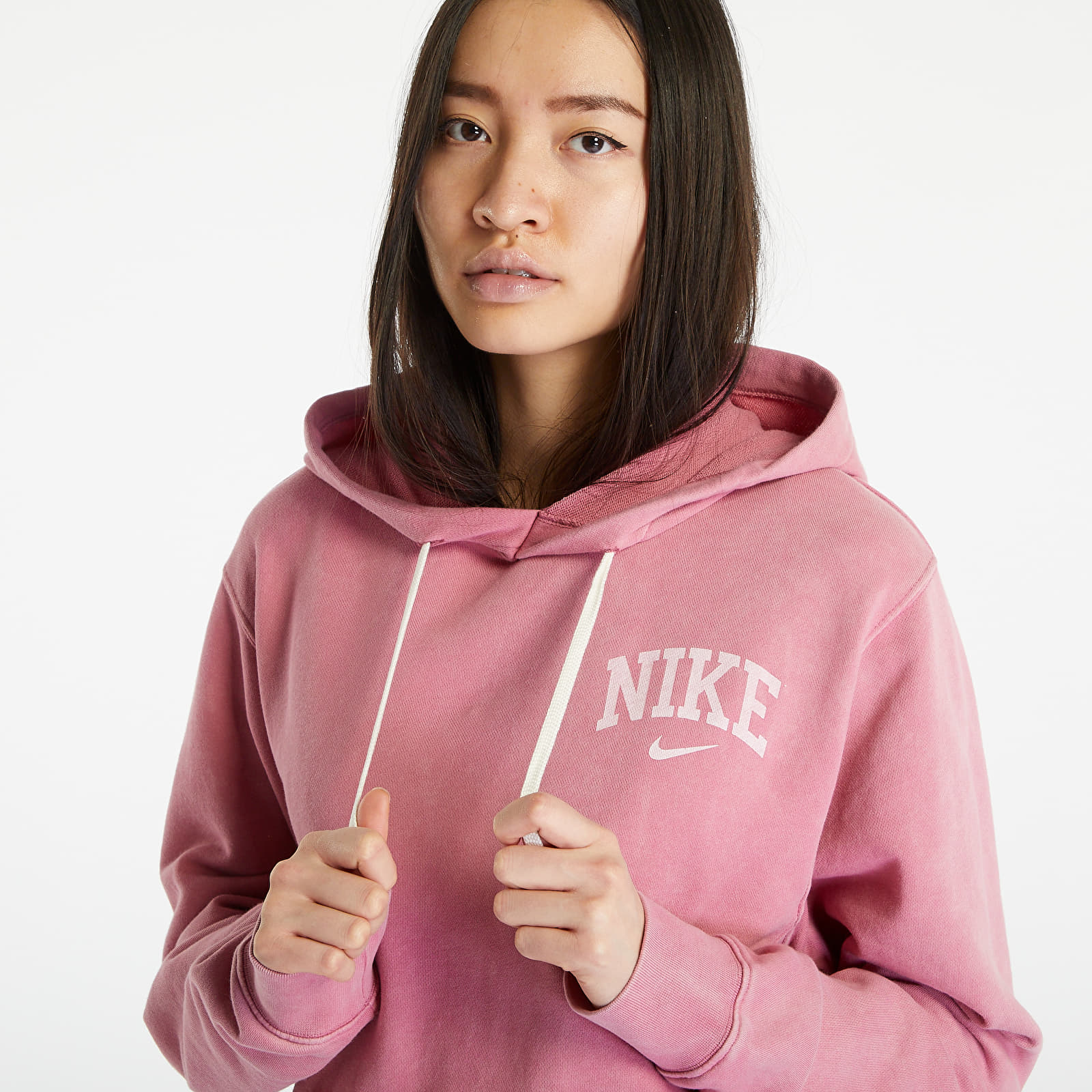 Hettegensere og sweatshirts Nike NSW Arch Fleece Pullover Hoodie Desert Berry