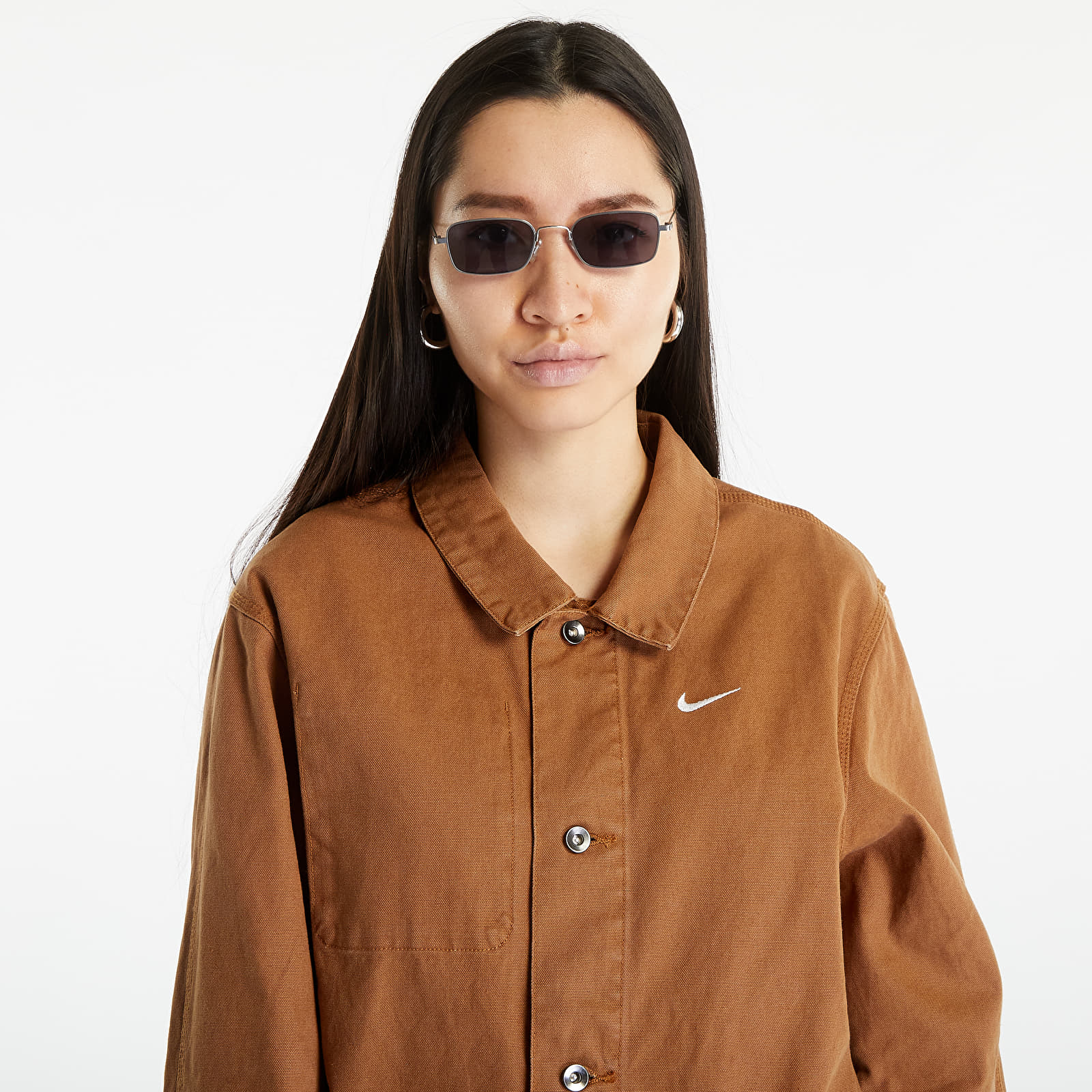Kurtki i płaszcze Nike Sportswear Unlined Chore Coat Ale Brown/ White
