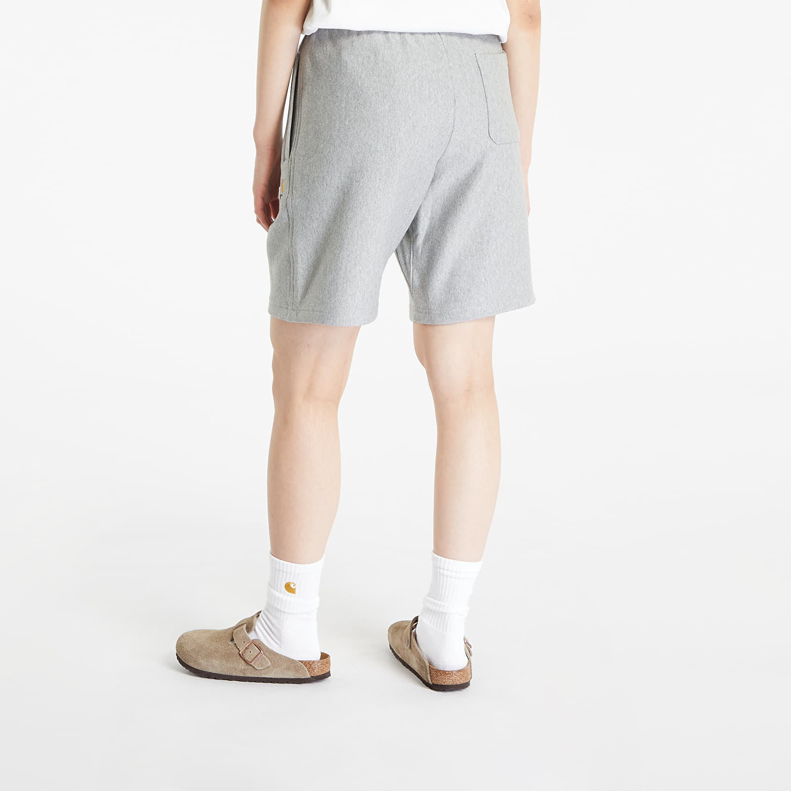 Shorts Carhartt WIP American Script Sweat Short Grey Heather 