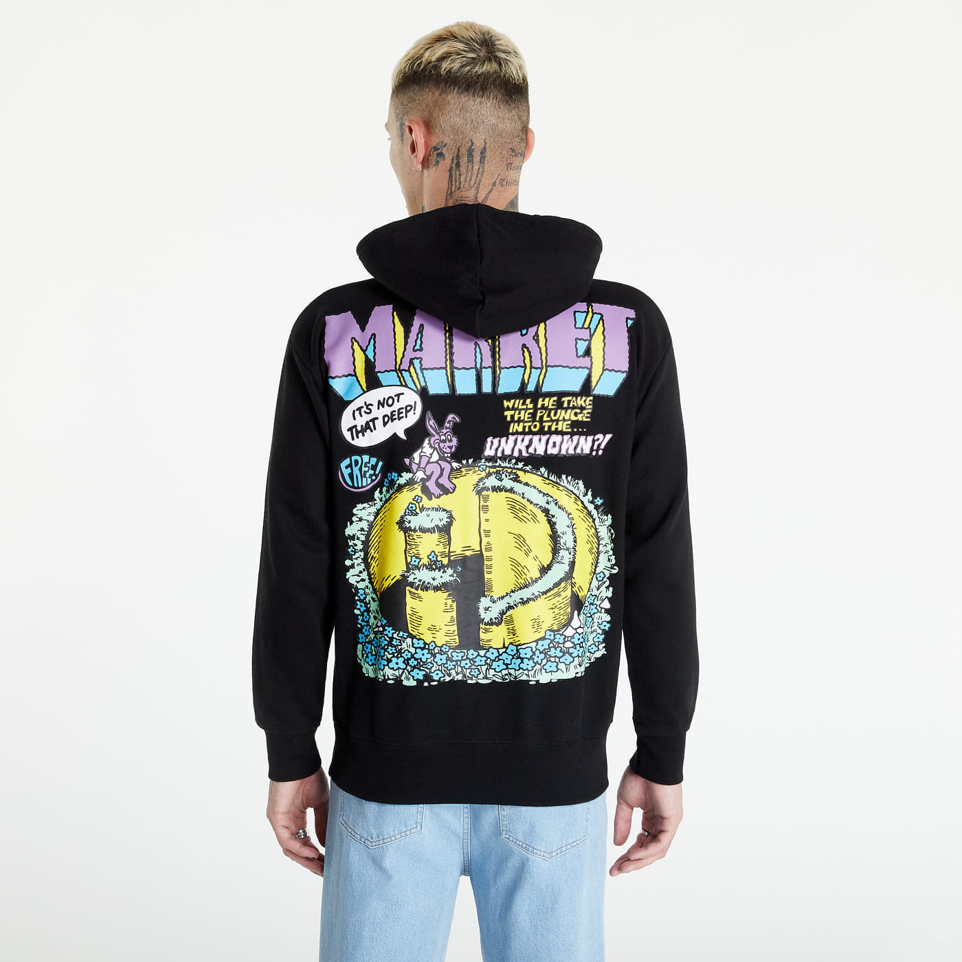 Sudaderas MARKET Smiley Into The Unknown Black