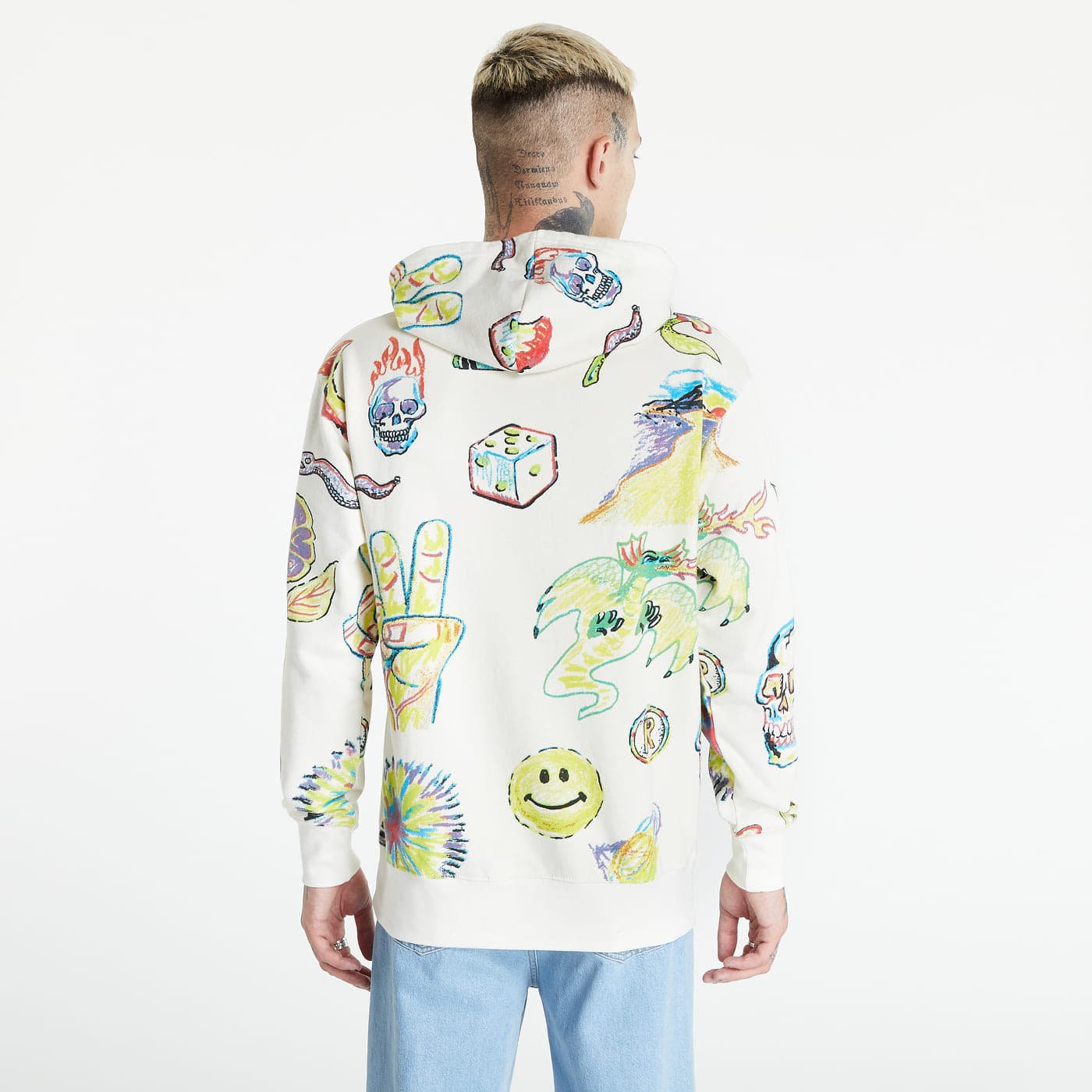 Φούτερ MARKET Smiley Coloring Book AOP Hoodie Cream