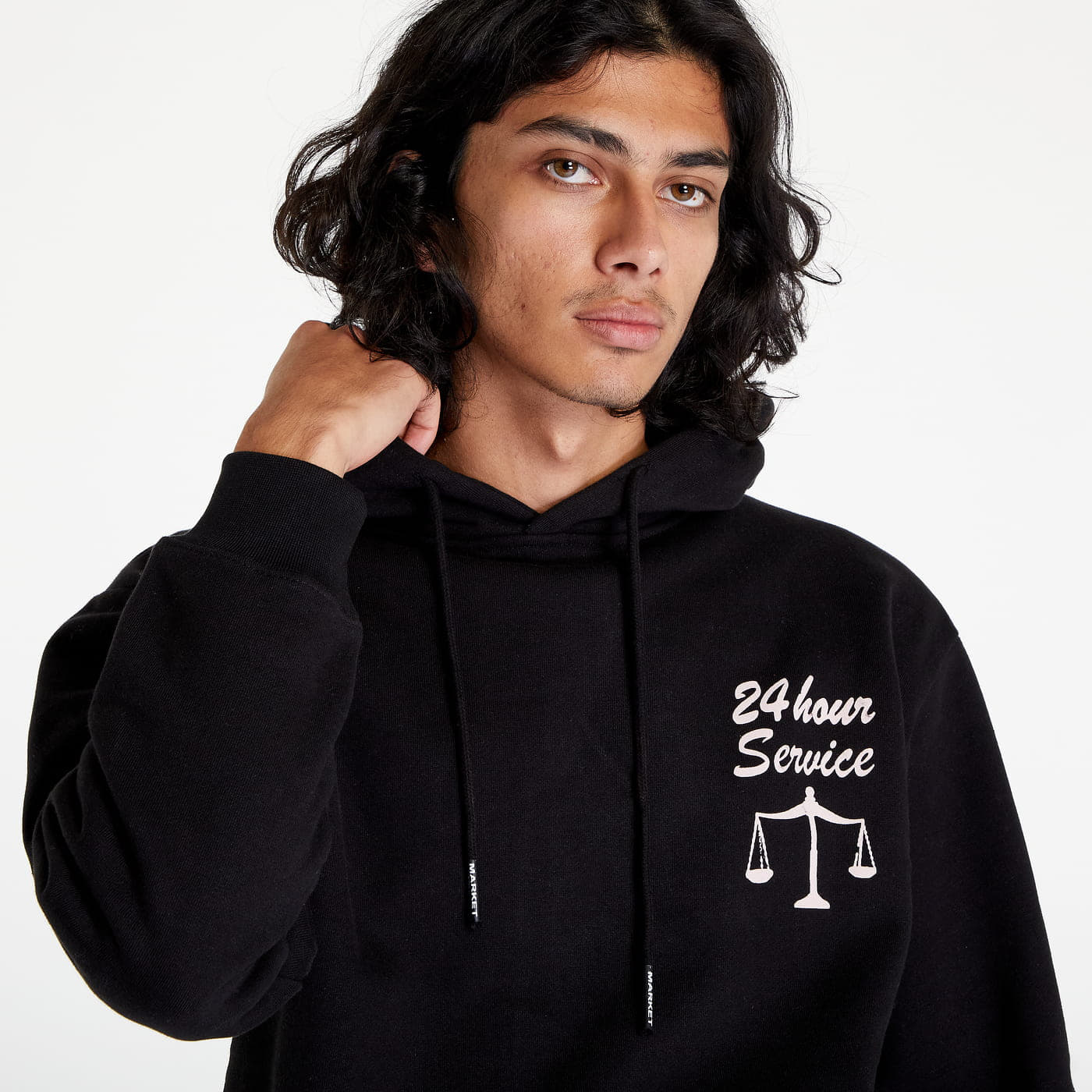 Hanorace MARKET 24 Hr Lawyer Service Hoodie Black
