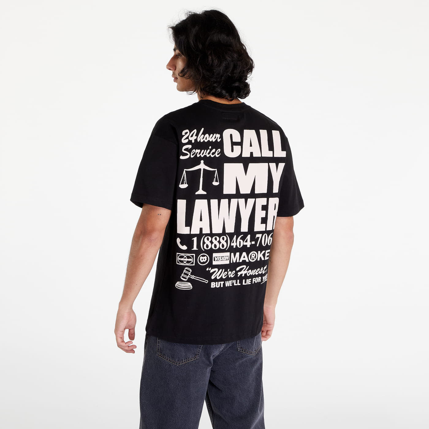 T-shirts MARKET 24 Hr Lawyer Service Pocket Tee Black
