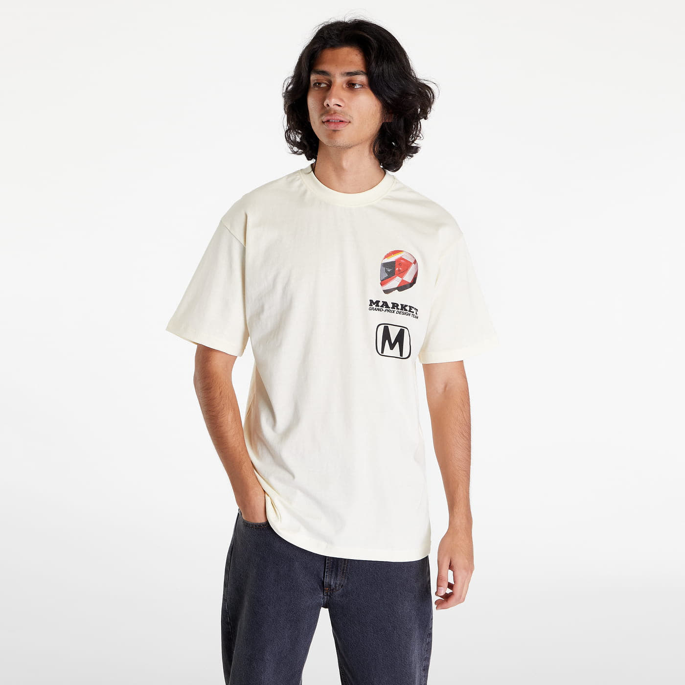 T-shirts MARKET Grand Prix T-Shirt Cream