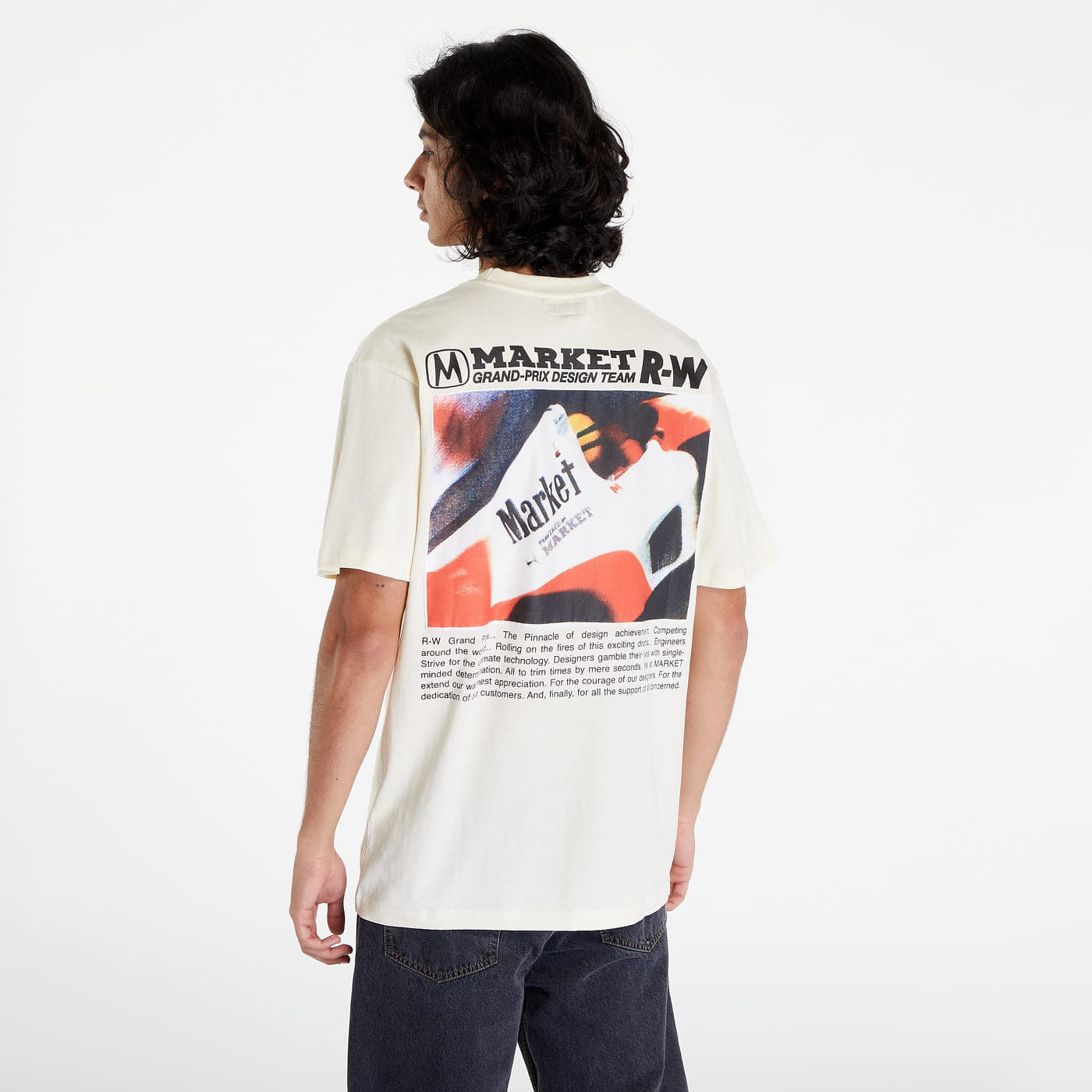 T-shirts MARKET Grand Prix T-Shirt Cream
