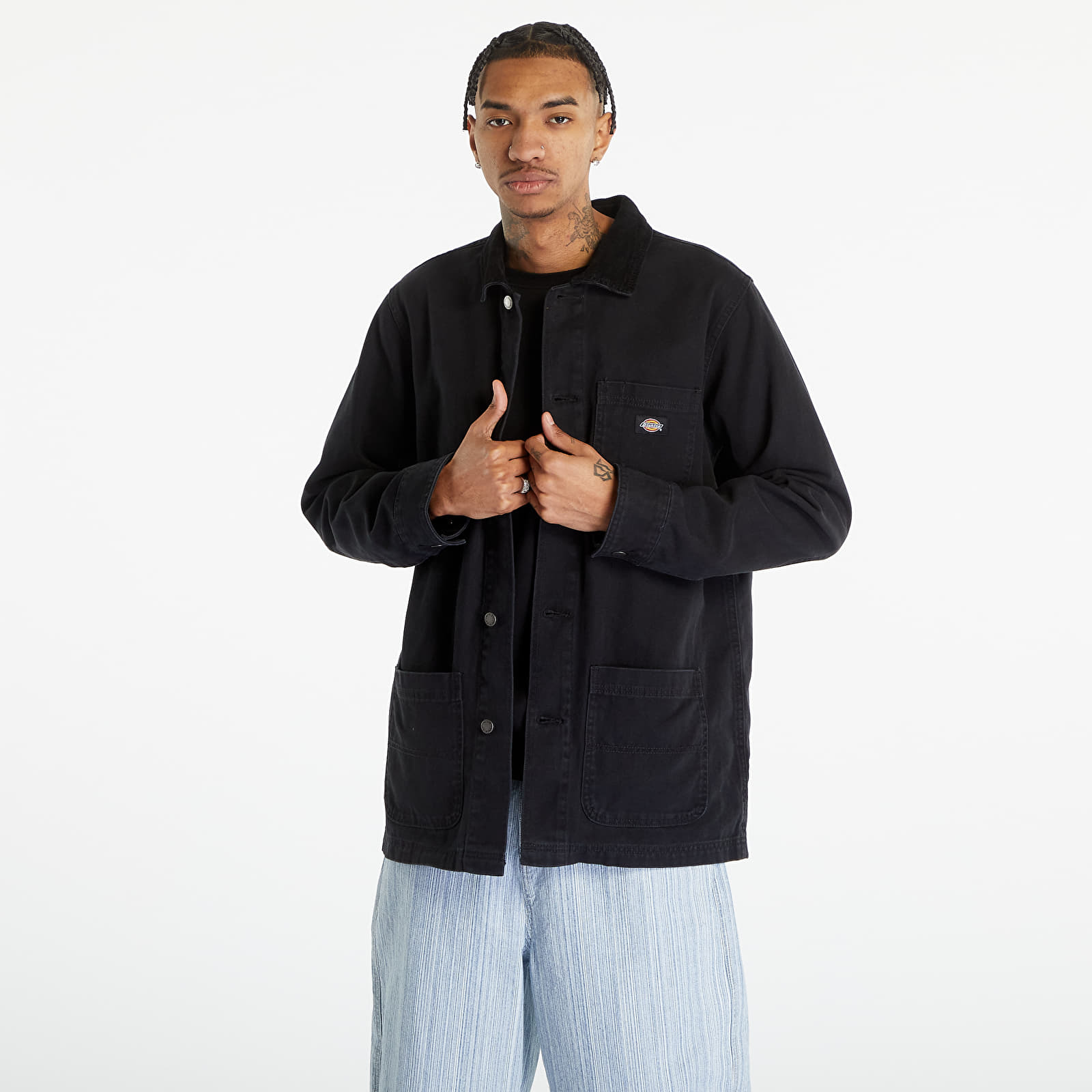 Levně Dickies Duck Canvas Unlined Chore Coat Stone Washed Black