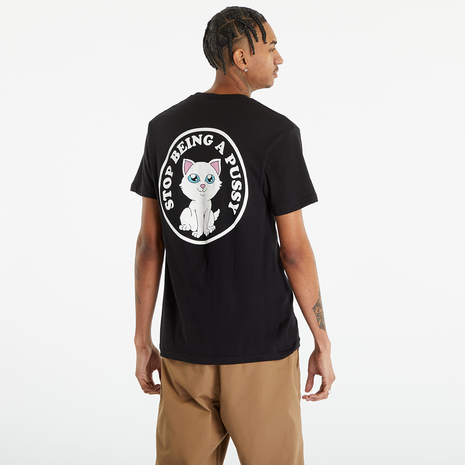 T-shirts RIPNDIP Stop Being A Pussy Tee Black