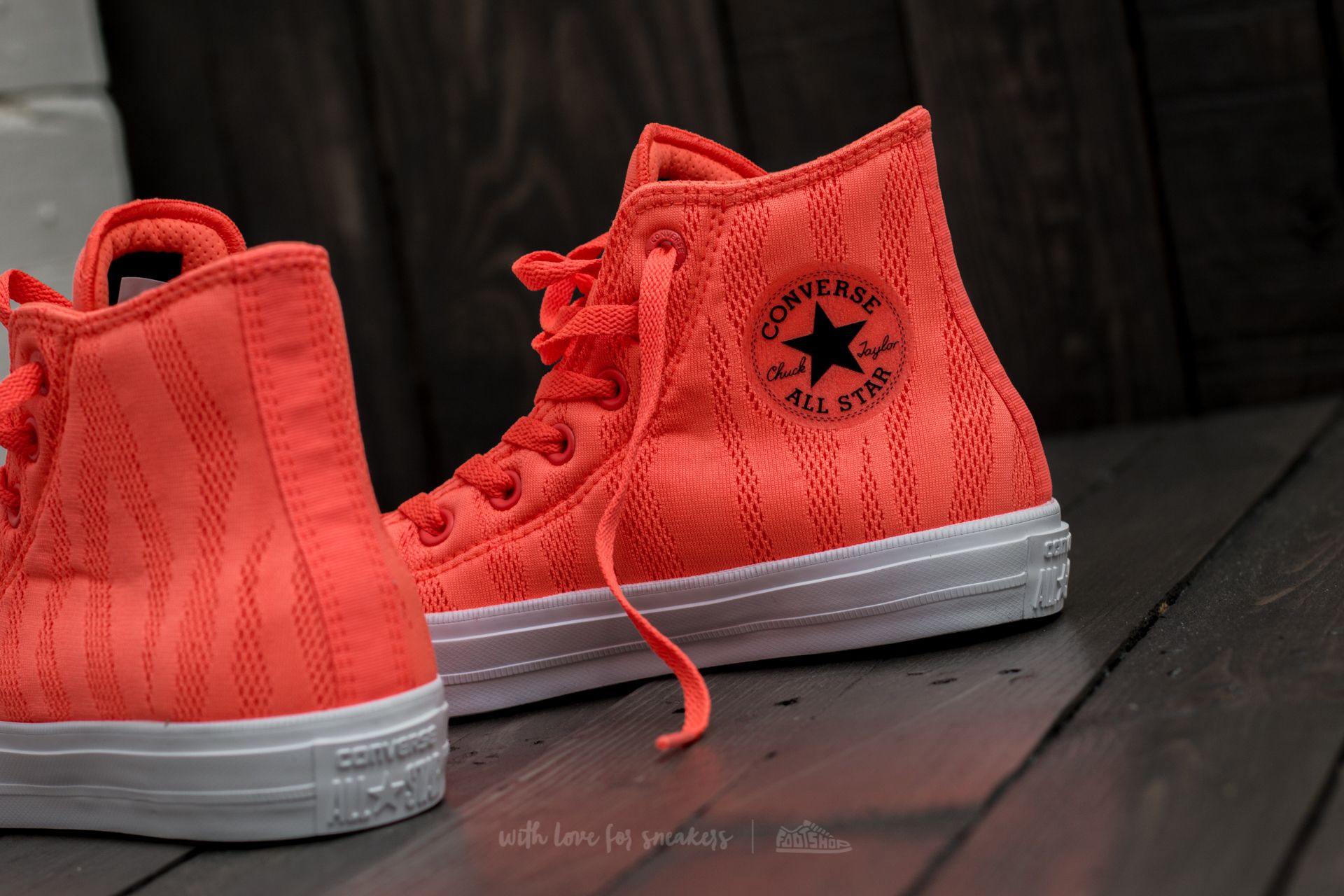 Férfi cipők Converse Chuck Taylor All Star II Hi Hyper Orange/ White/ Gum