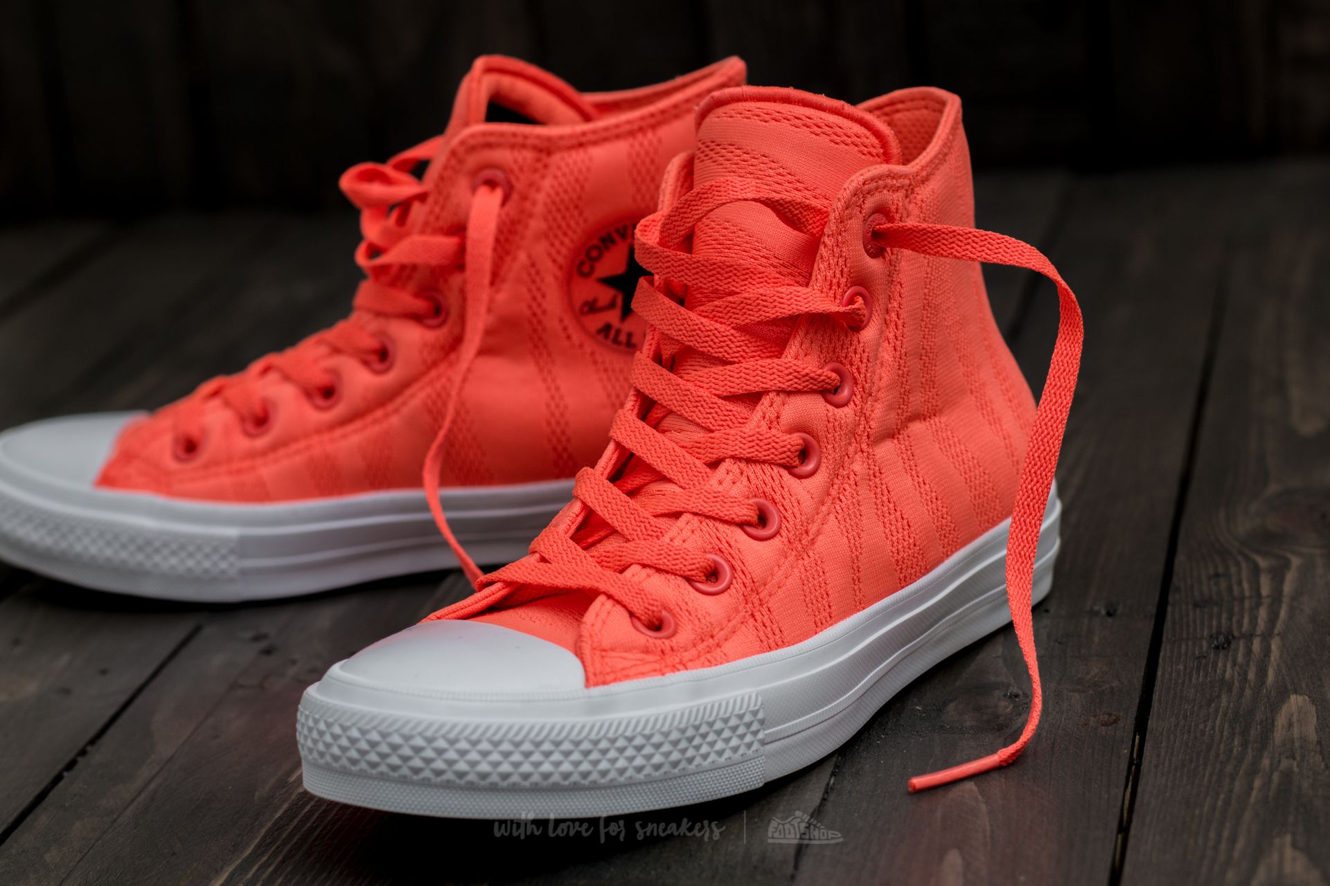 Férfi cipők Converse Chuck Taylor All Star II Hi Hyper Orange/ White/ Gum