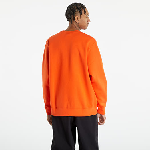 nike club crew sweatshirt orange