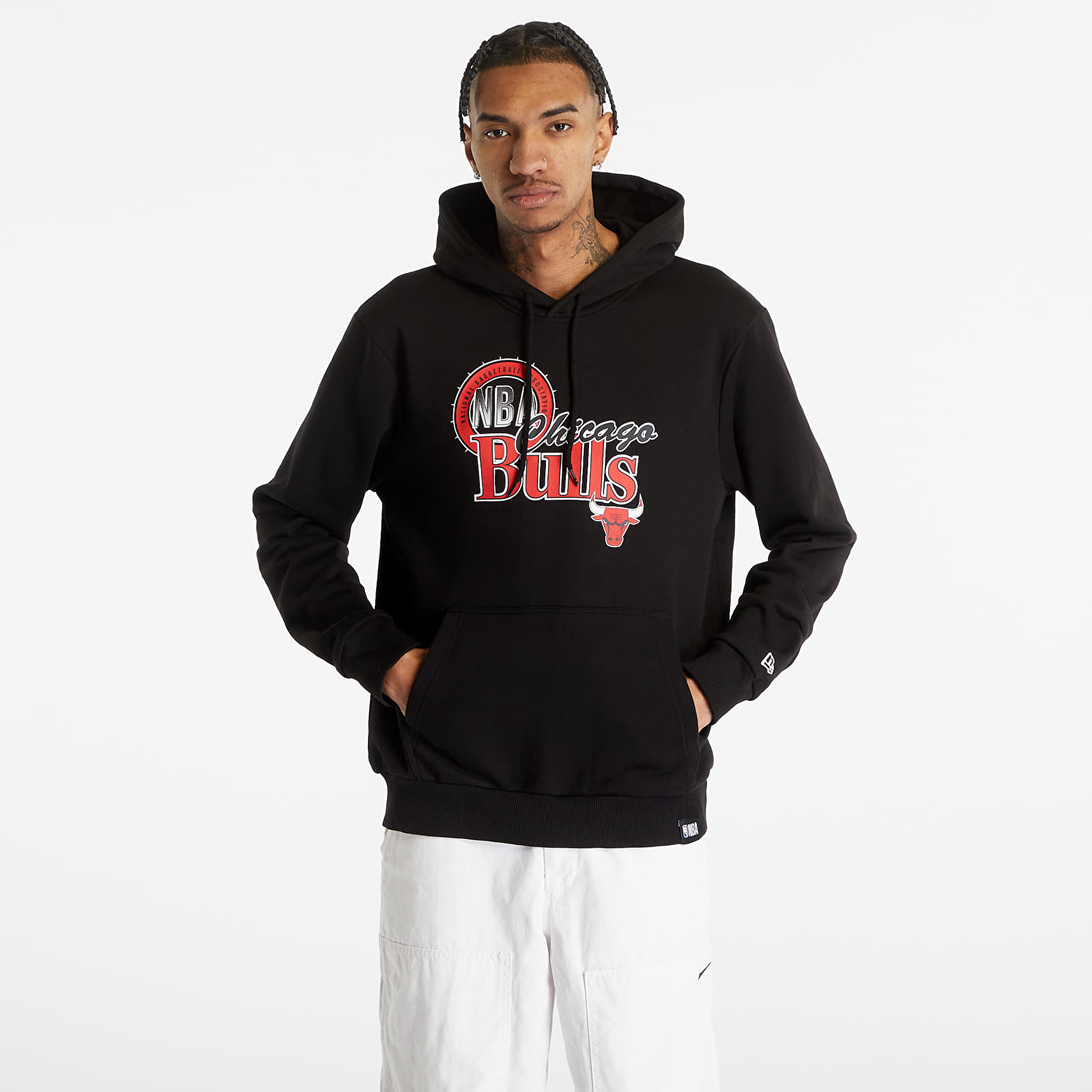 Sweatshirts New Era NBA Throwback Graphic PO Hoodie Black
