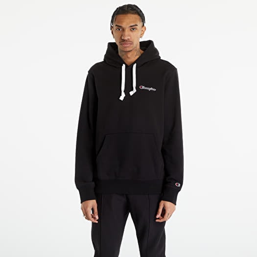 Black and white small 2025 logo hoodie by champion